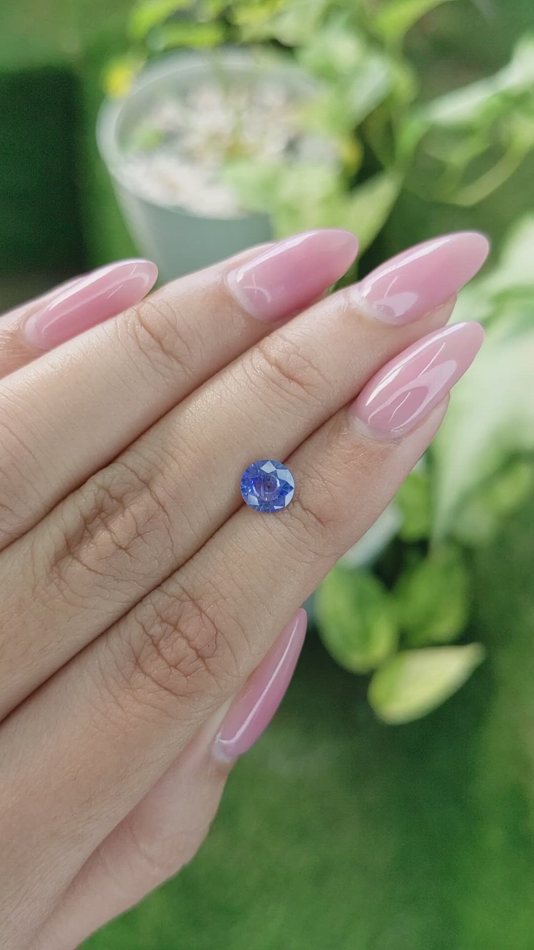 1.01 Ct. Blue Sapphire from Ceylon (Sri Lanka) Size Video