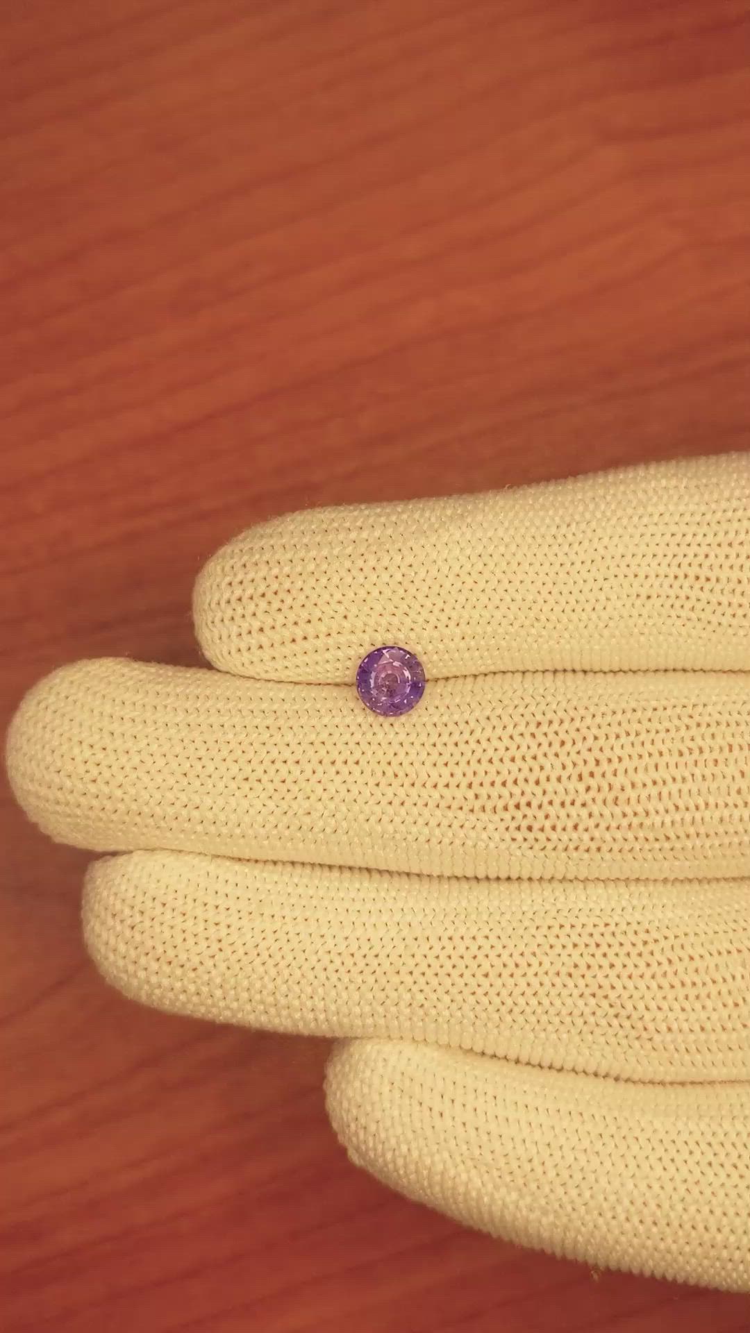 0.98 Ct. Color Change Sapphire from Ceylon (Sri Lanka) Size Video
