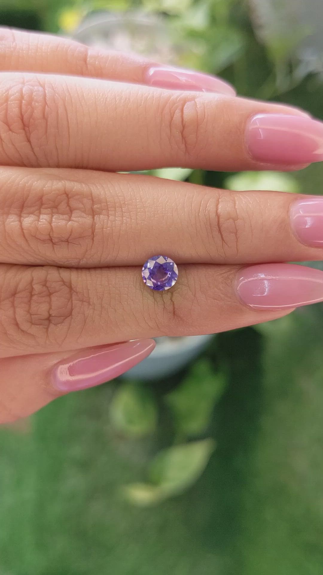 0.98 Ct. Color Change Sapphire from Ceylon (Sri Lanka) Size Video