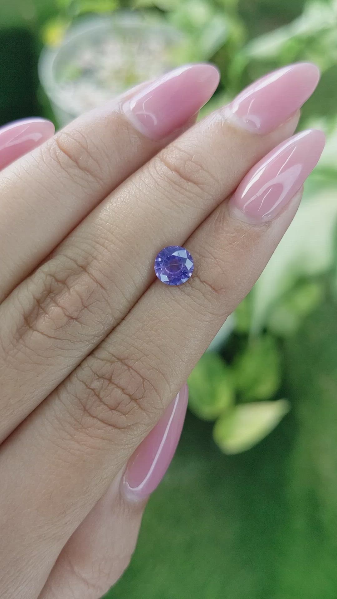 0.98 Ct. Color Change Sapphire from Ceylon (Sri Lanka) Size Video