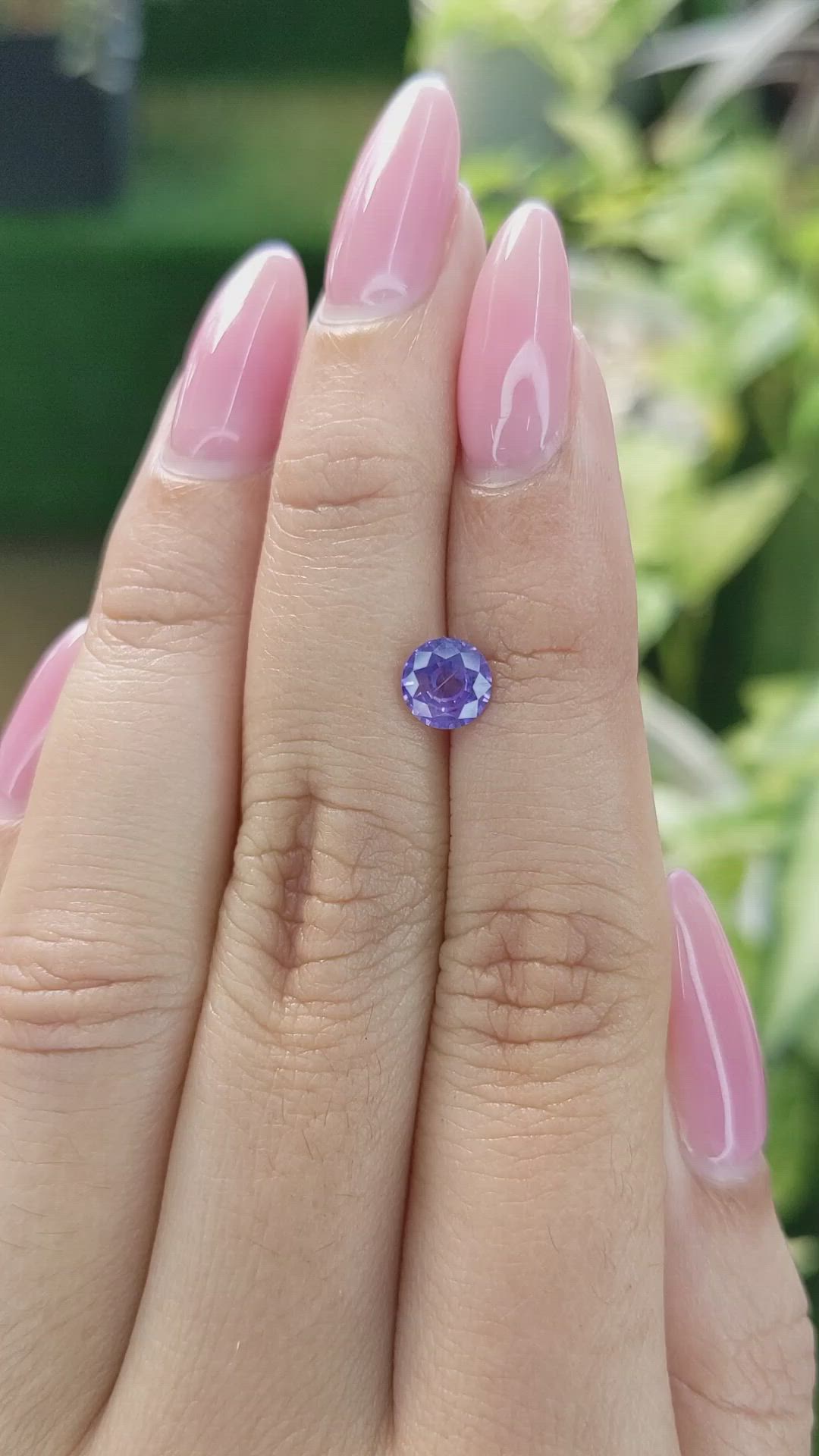 0.98 Ct. Color Change Sapphire from Ceylon (Sri Lanka) Size Video
