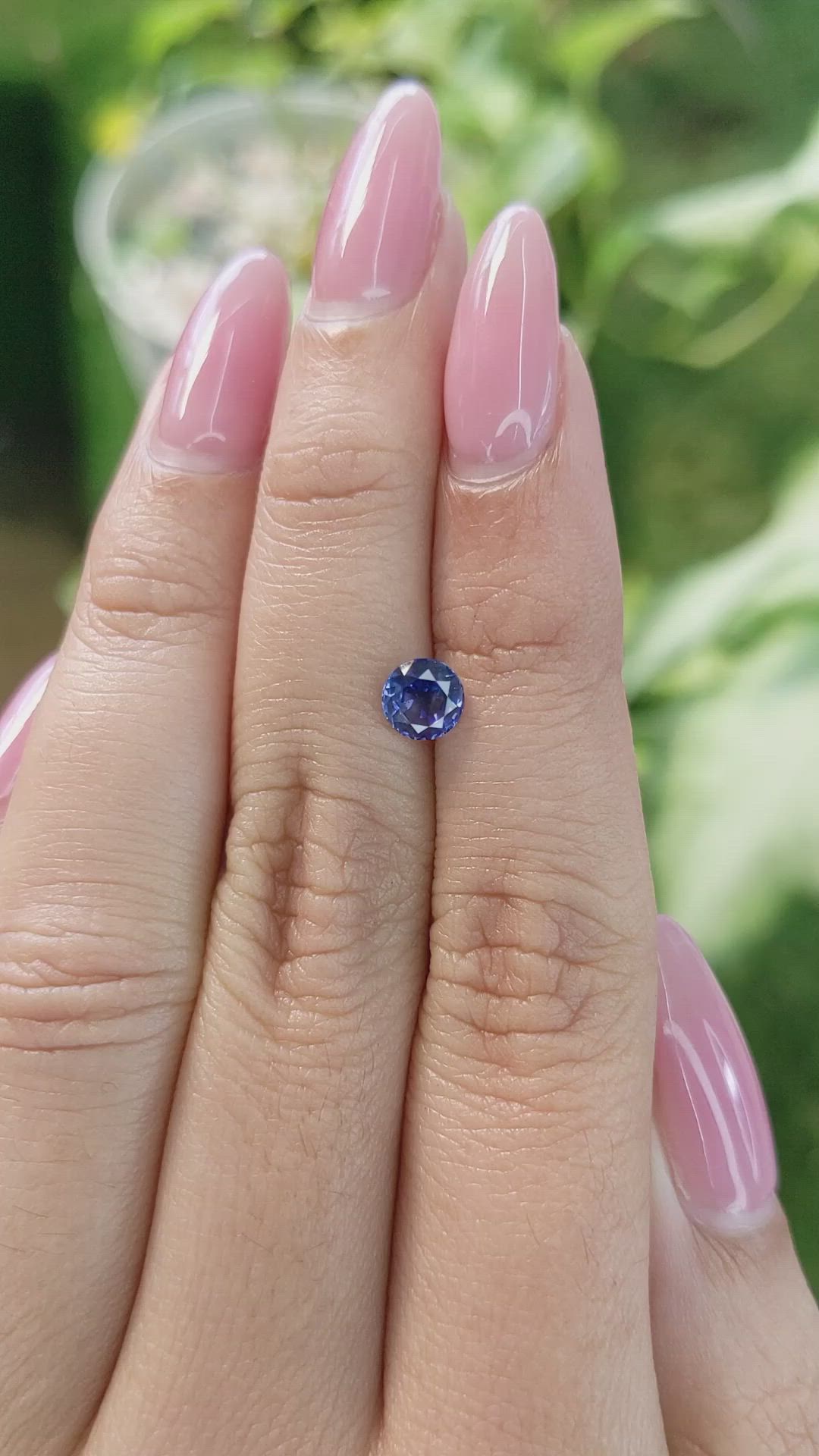 0.82 Ct. Blue Sapphire from Ceylon (Sri Lanka) Size Video