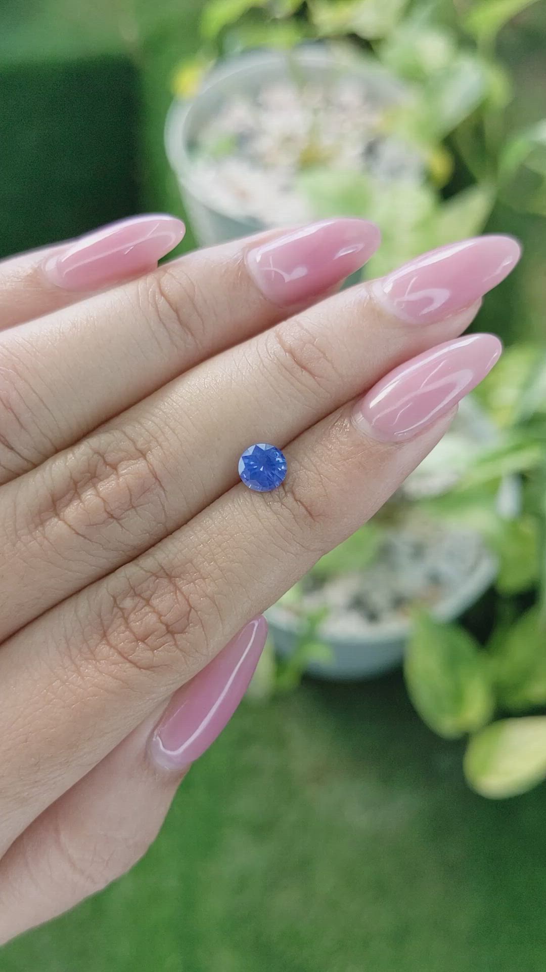 0.78 Ct. Blue Sapphire from Ceylon (Sri Lanka) Size Video