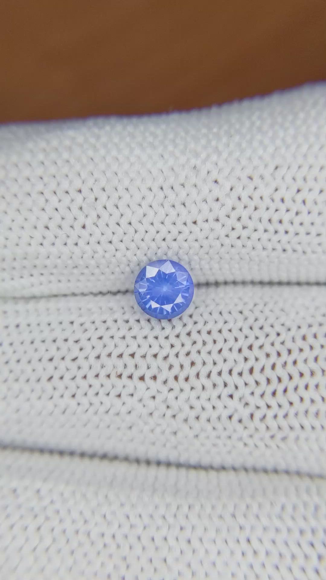 0.78 Ct. Blue Sapphire from Ceylon (Sri Lanka) Size Video