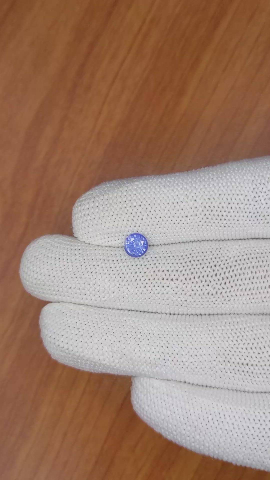 0.78 Ct. Blue Sapphire from Ceylon (Sri Lanka) Size Video