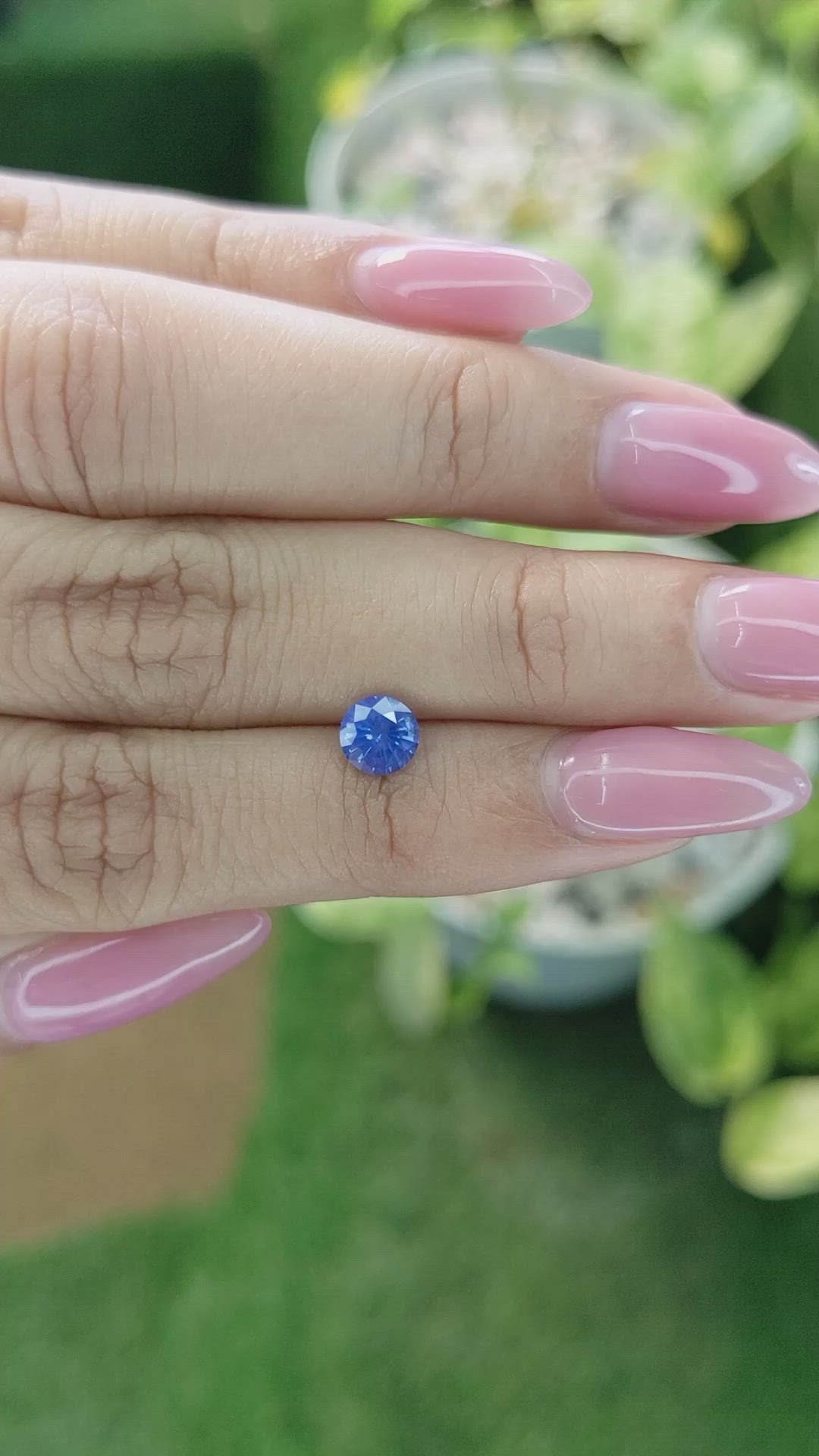 0.78 Ct. Blue Sapphire from Ceylon (Sri Lanka) Size Video
