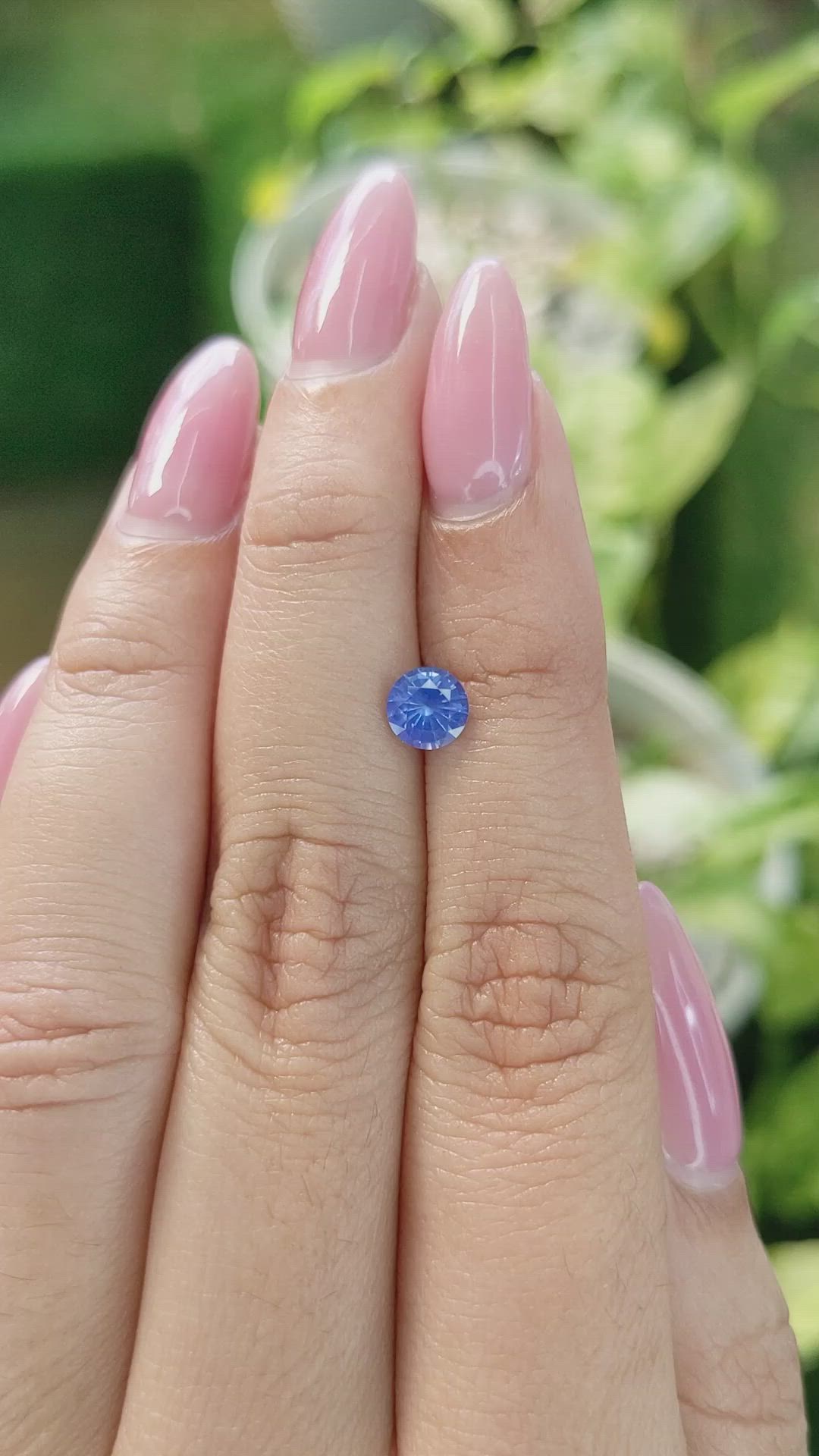 0.78 Ct. Blue Sapphire from Ceylon (Sri Lanka) Size Video