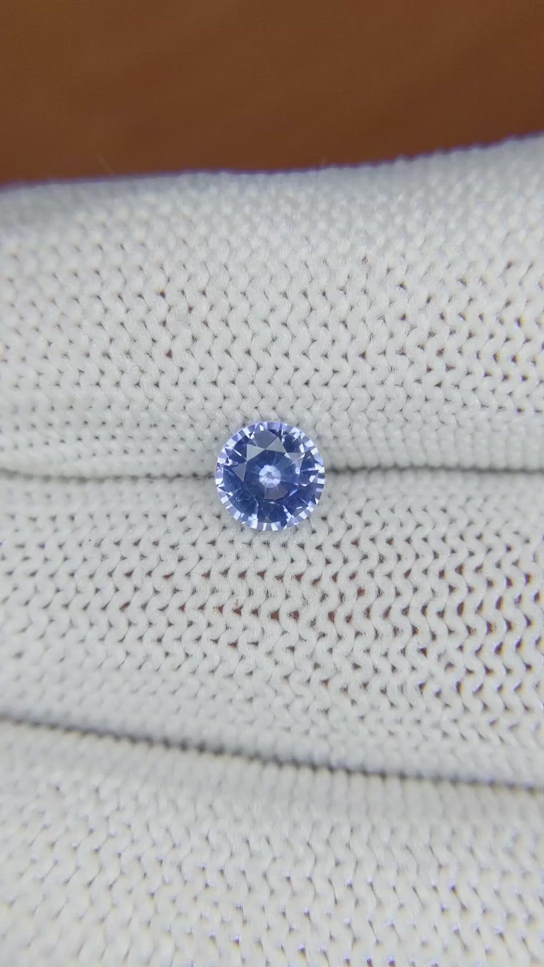 0.91 Ct. Blue Sapphire from Ceylon (Sri Lanka) Size Video