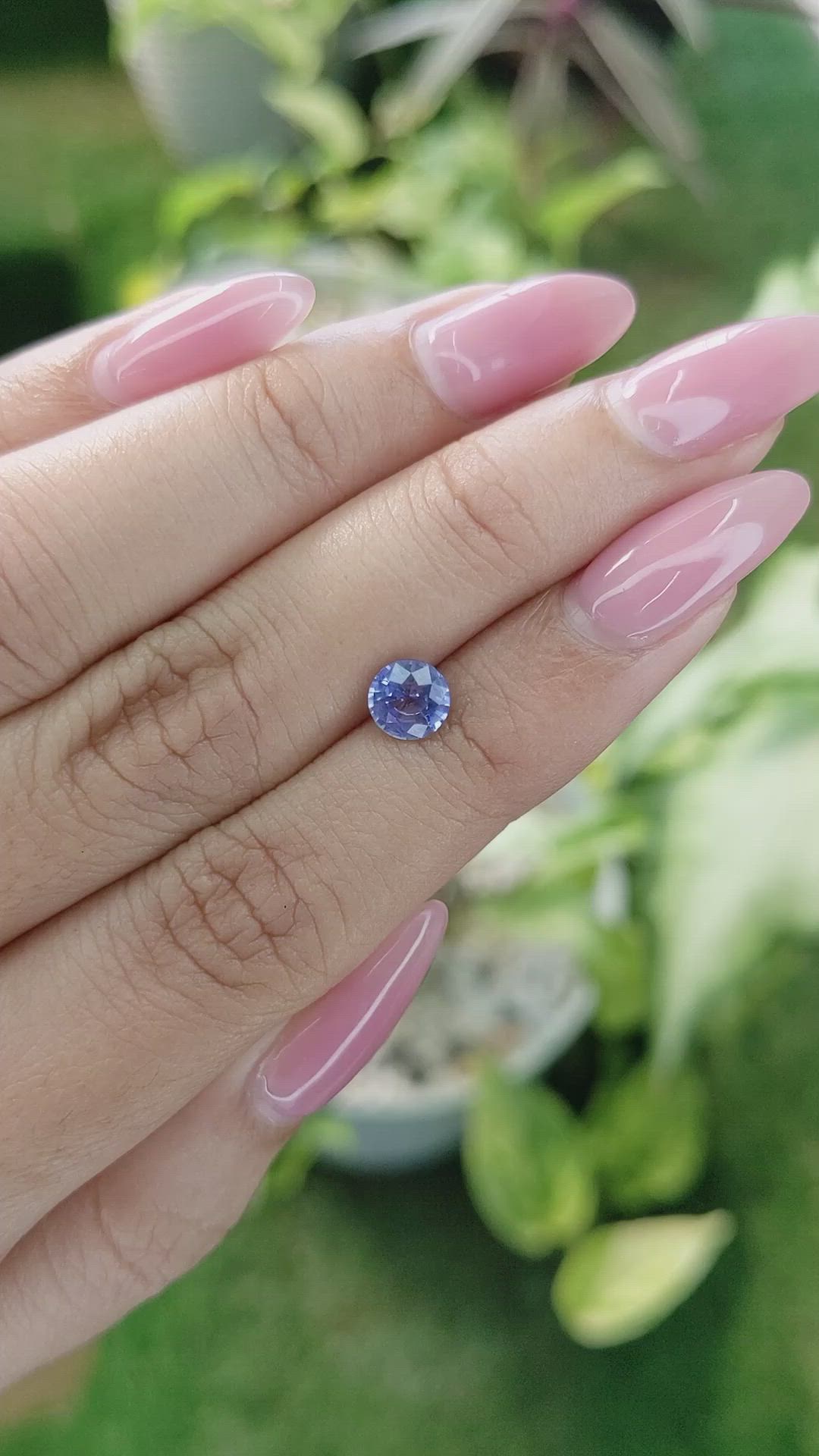 0.91 Ct. Blue Sapphire from Ceylon (Sri Lanka) Size Video