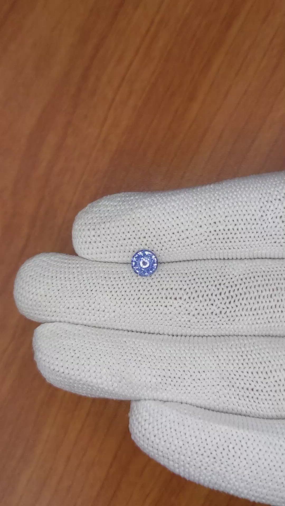 0.91 Ct. Blue Sapphire from Ceylon (Sri Lanka) Size Video