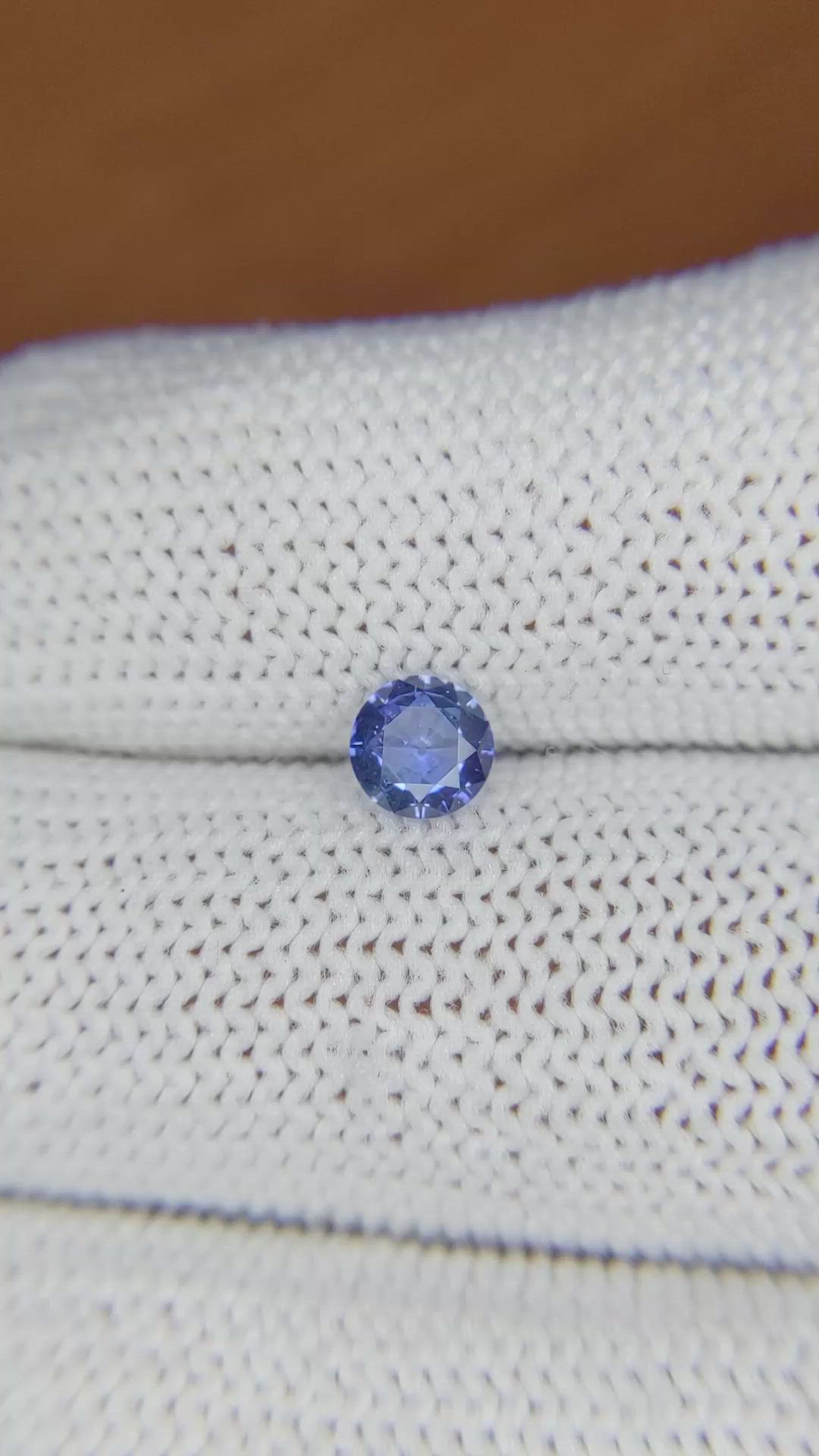 0.56 Ct. Blue Sapphire from Ceylon (Sri Lanka) Size Video