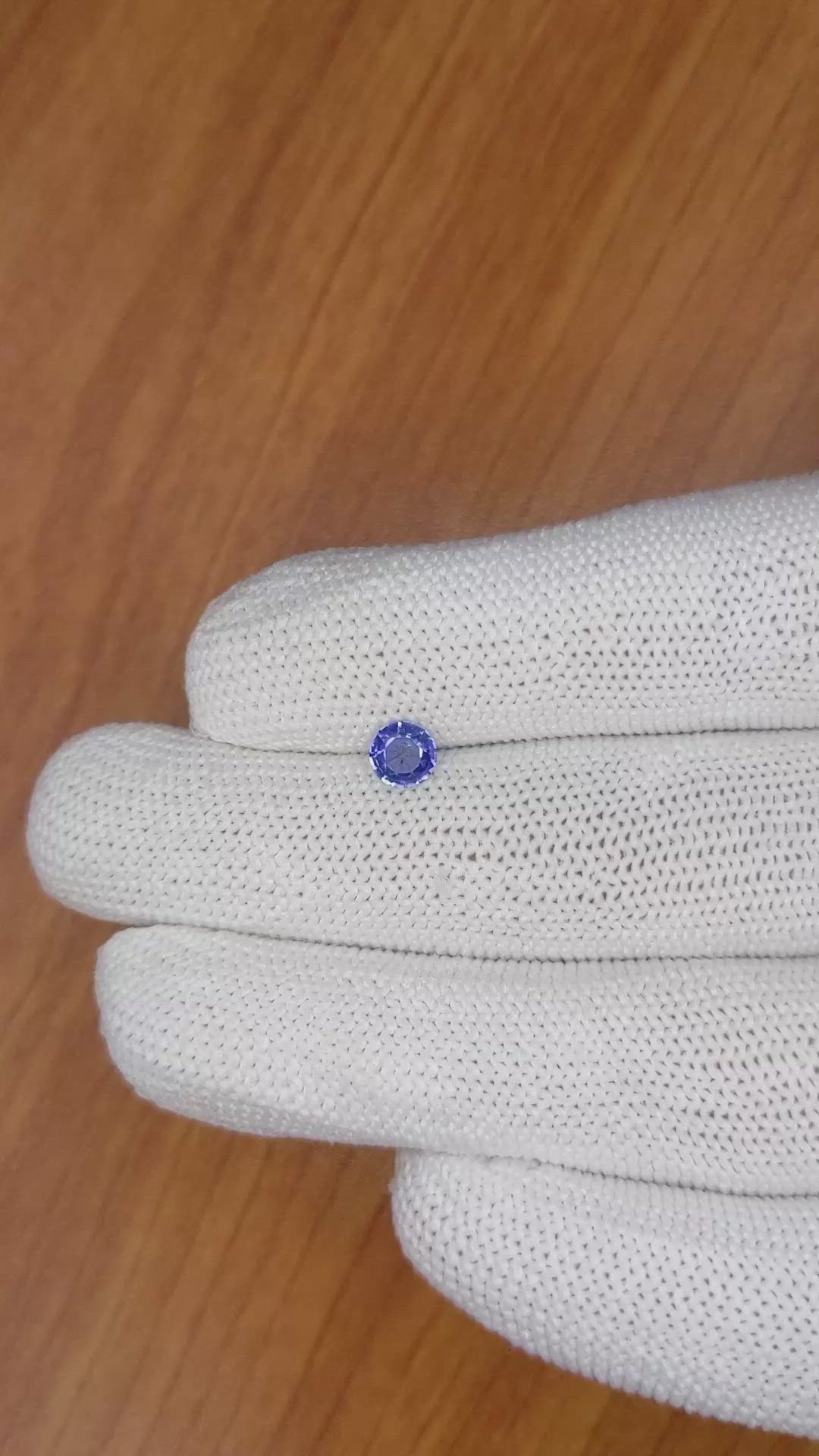 0.56 Ct. Blue Sapphire from Ceylon (Sri Lanka) Size Video