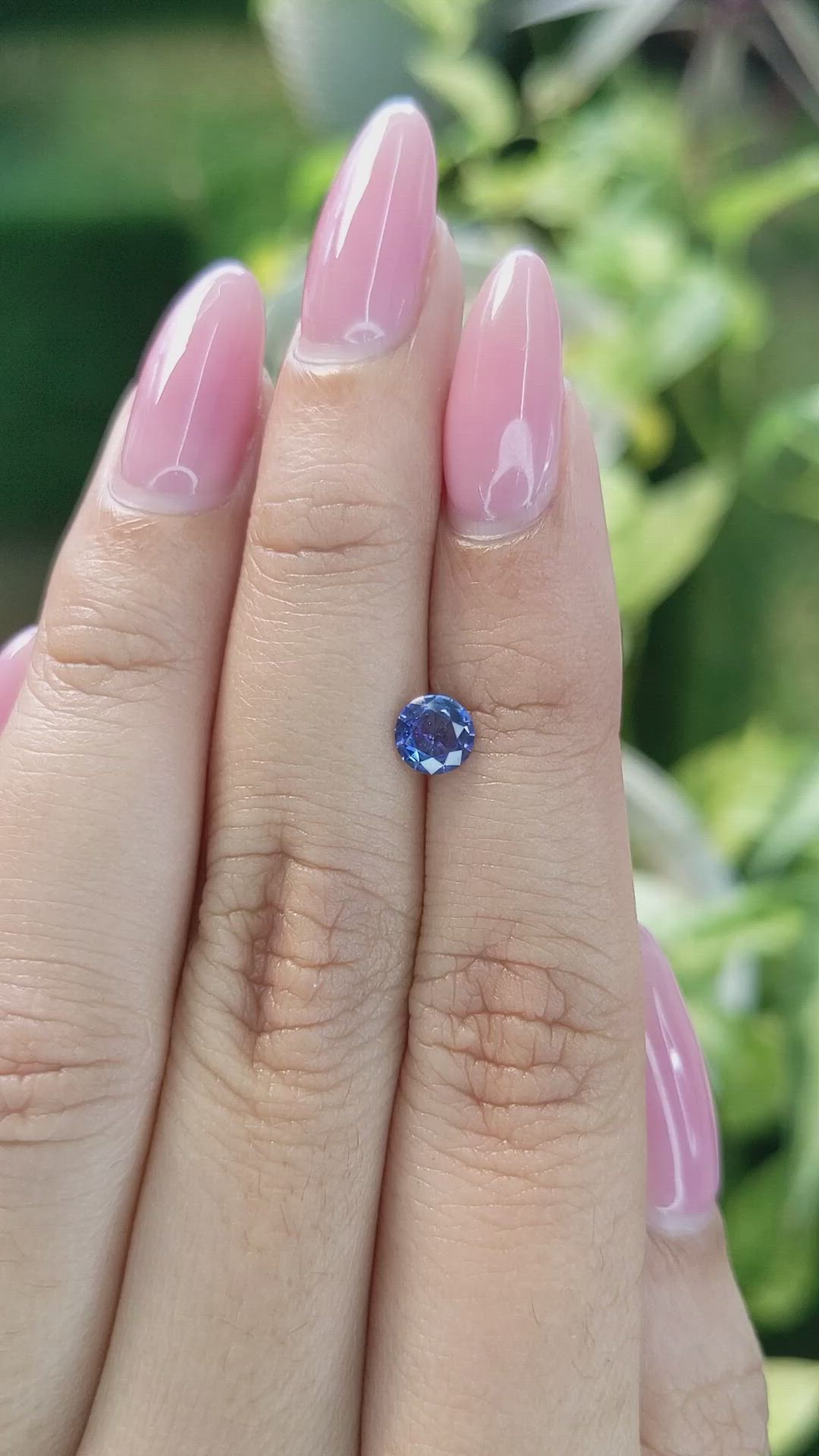 0.56 Ct. Blue Sapphire from Ceylon (Sri Lanka) Size Video