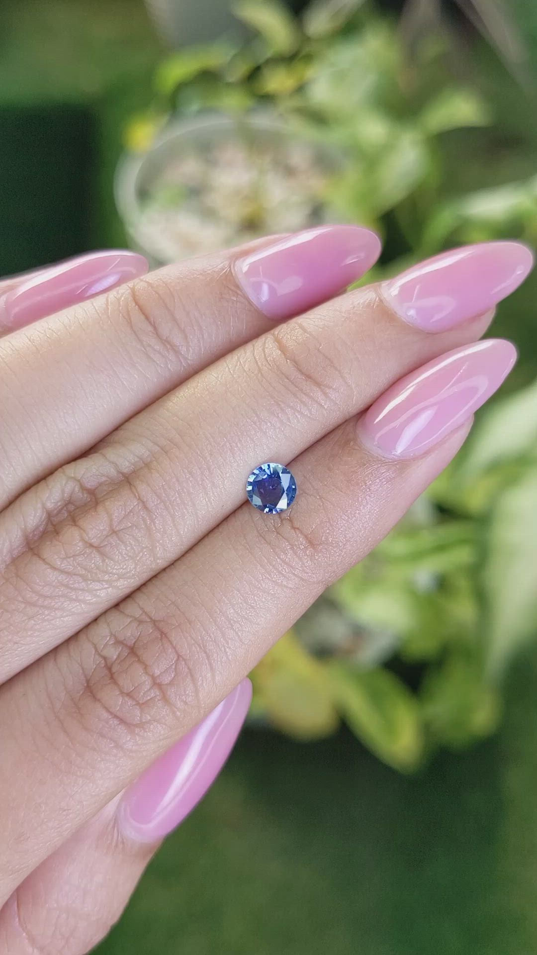 0.53 Ct. Blue Sapphire from Ceylon (Sri Lanka) Size Video