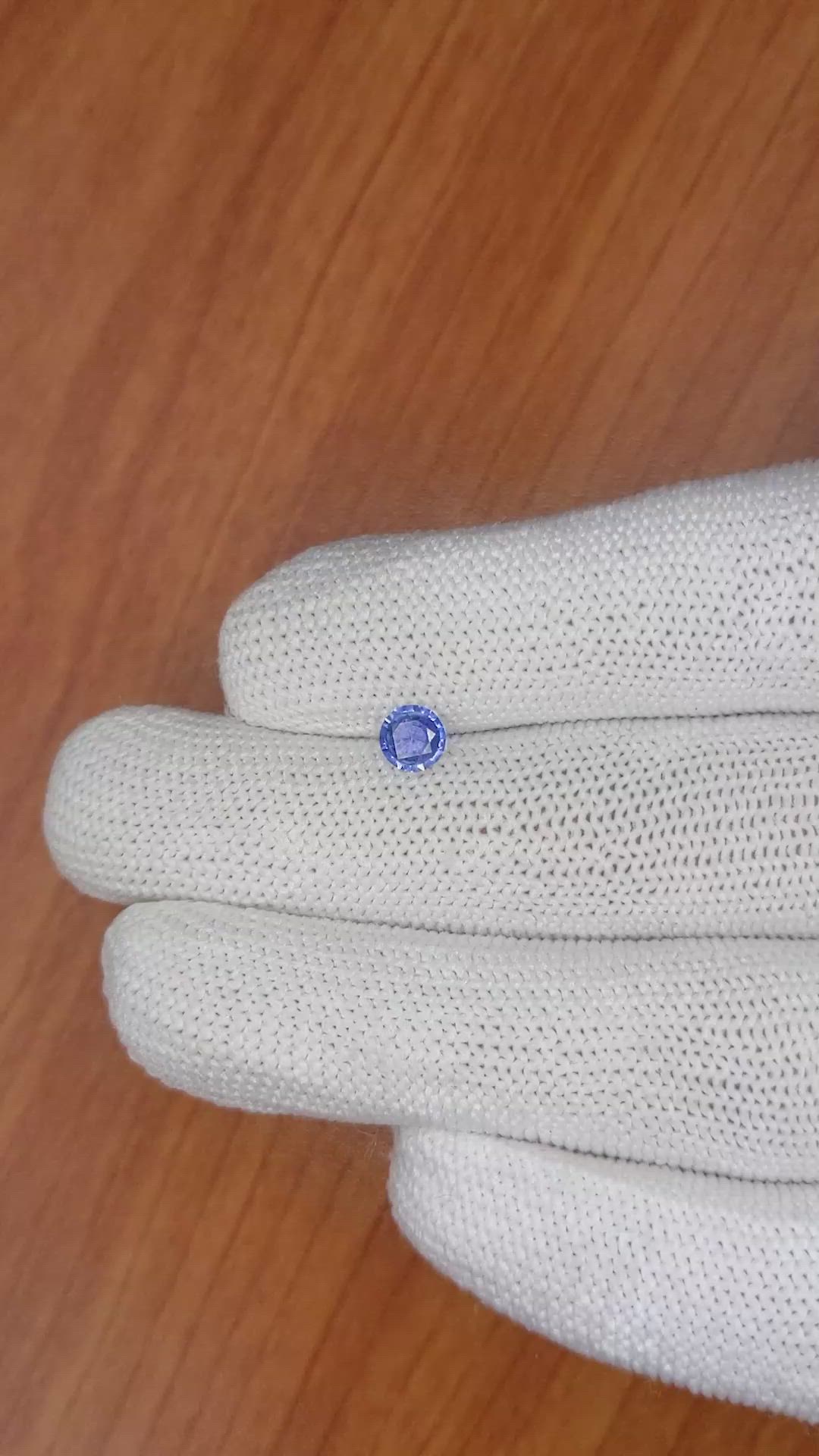 0.53 Ct. Blue Sapphire from Ceylon (Sri Lanka) Size Video
