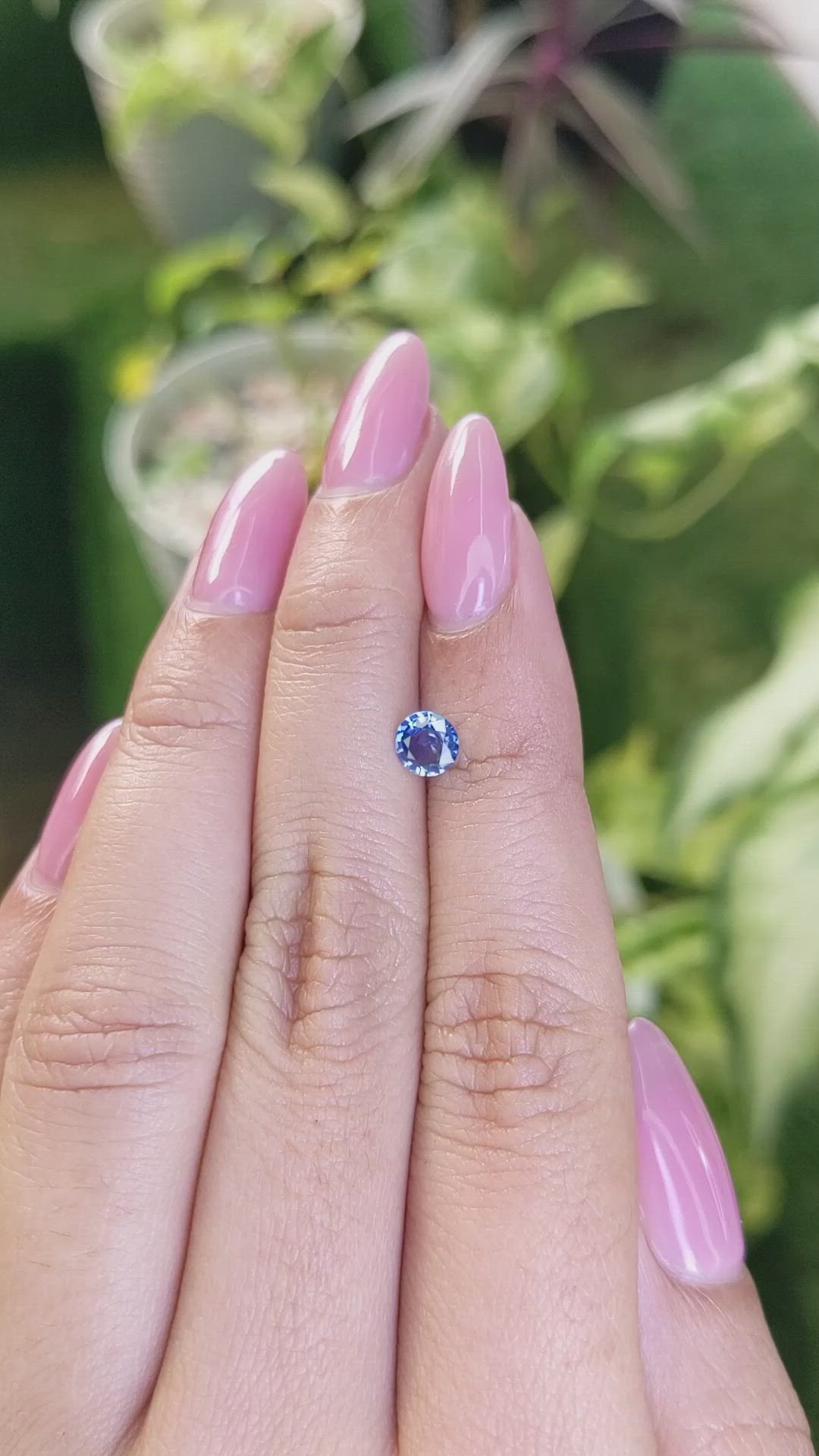 0.53 Ct. Blue Sapphire from Ceylon (Sri Lanka) Size Video