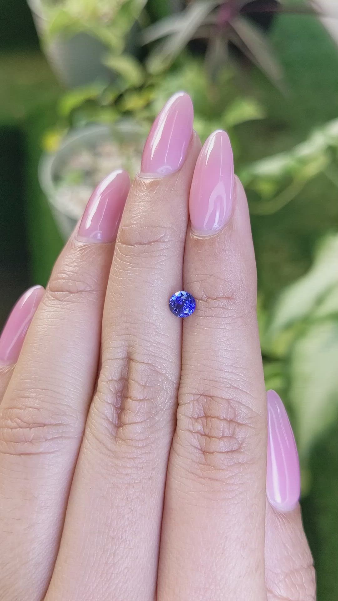0.70 Ct. Blue Sapphire from Ceylon (Sri Lanka) Size Video