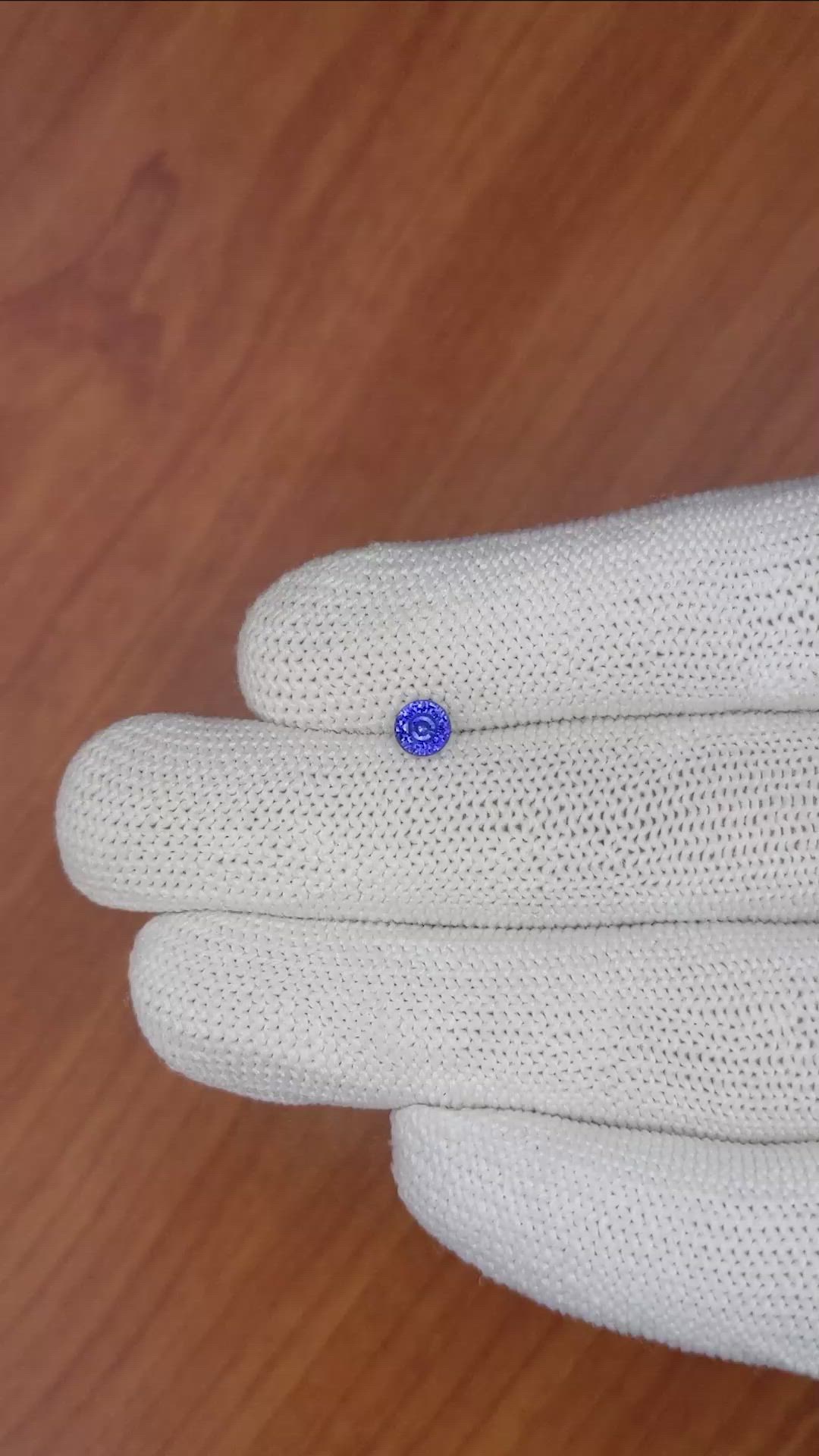 0.70 Ct. Blue Sapphire from Ceylon (Sri Lanka) Size Video