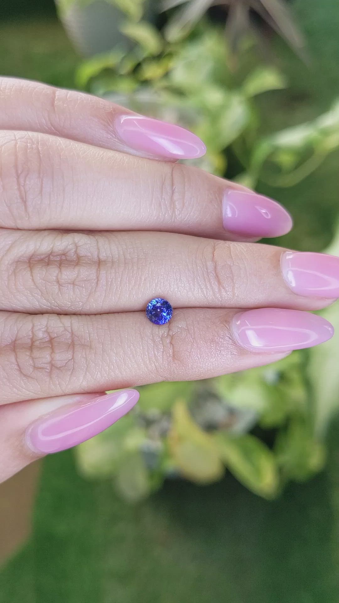 0.70 Ct. Blue Sapphire from Ceylon (Sri Lanka) Size Video