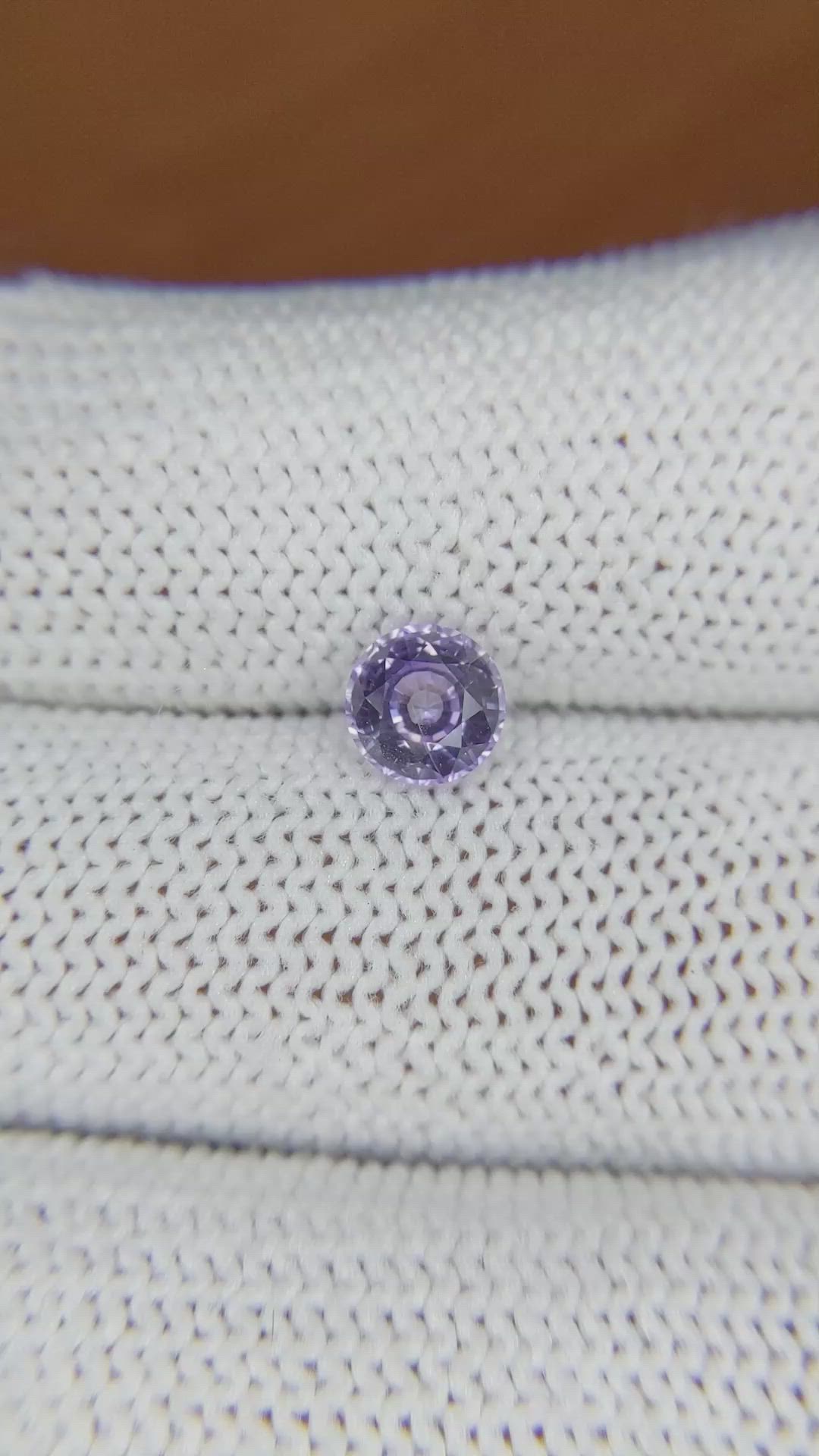 1.07 Ct. Violet Sapphire from Ceylon (Sri Lanka) Size Video