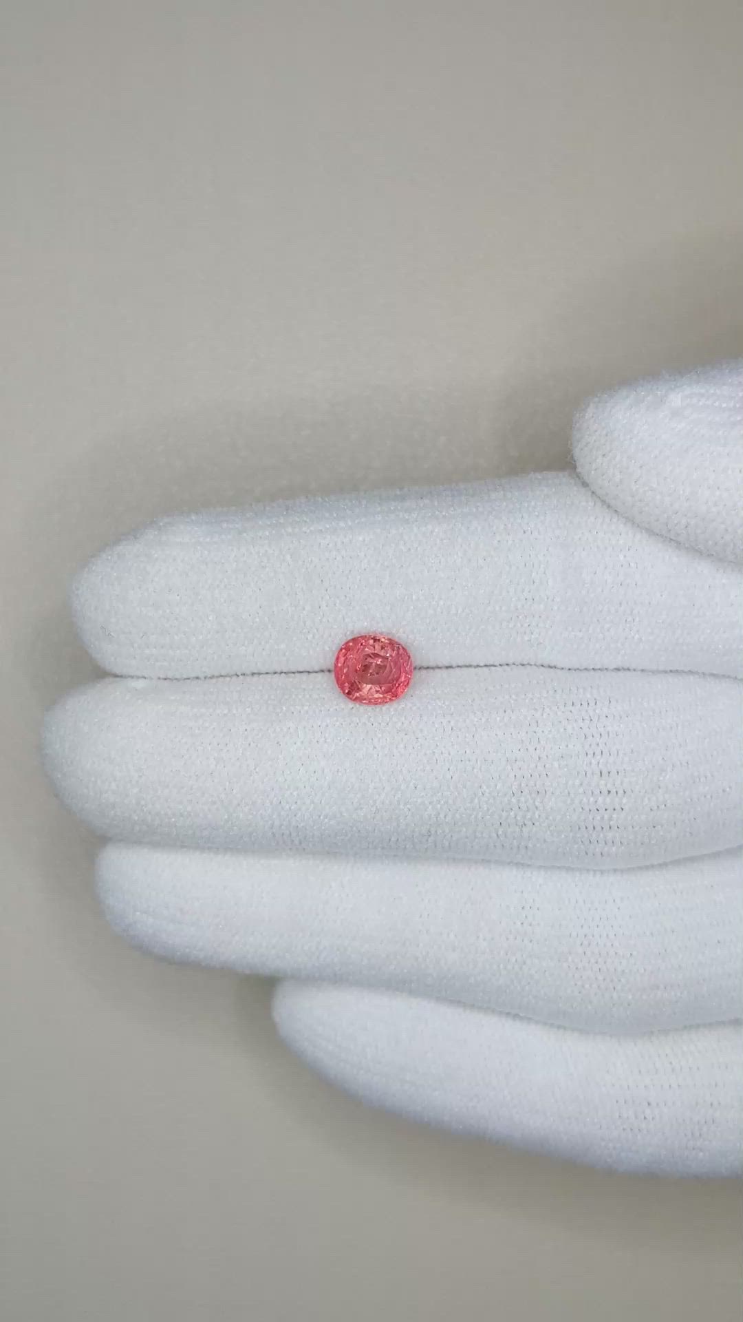 1.14 Ct. Padparadscha Sapphire from Tanzania Size Video