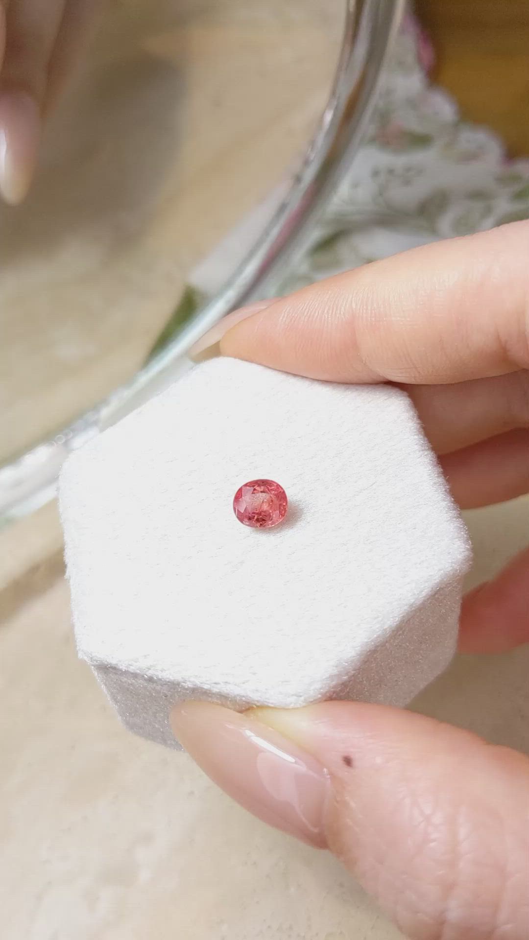 1.14 Ct. Padparadscha Sapphire from Tanzania Size Video