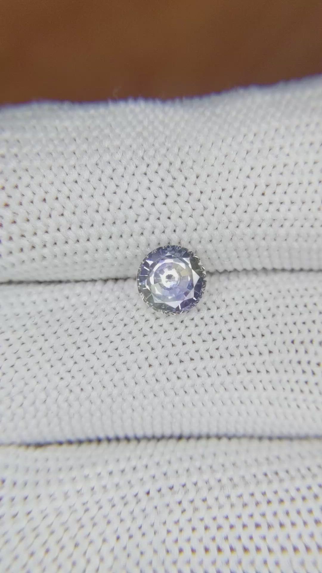1.37 Ct. Bi Color Sapphire from Ceylon (Sri Lanka) Size Video