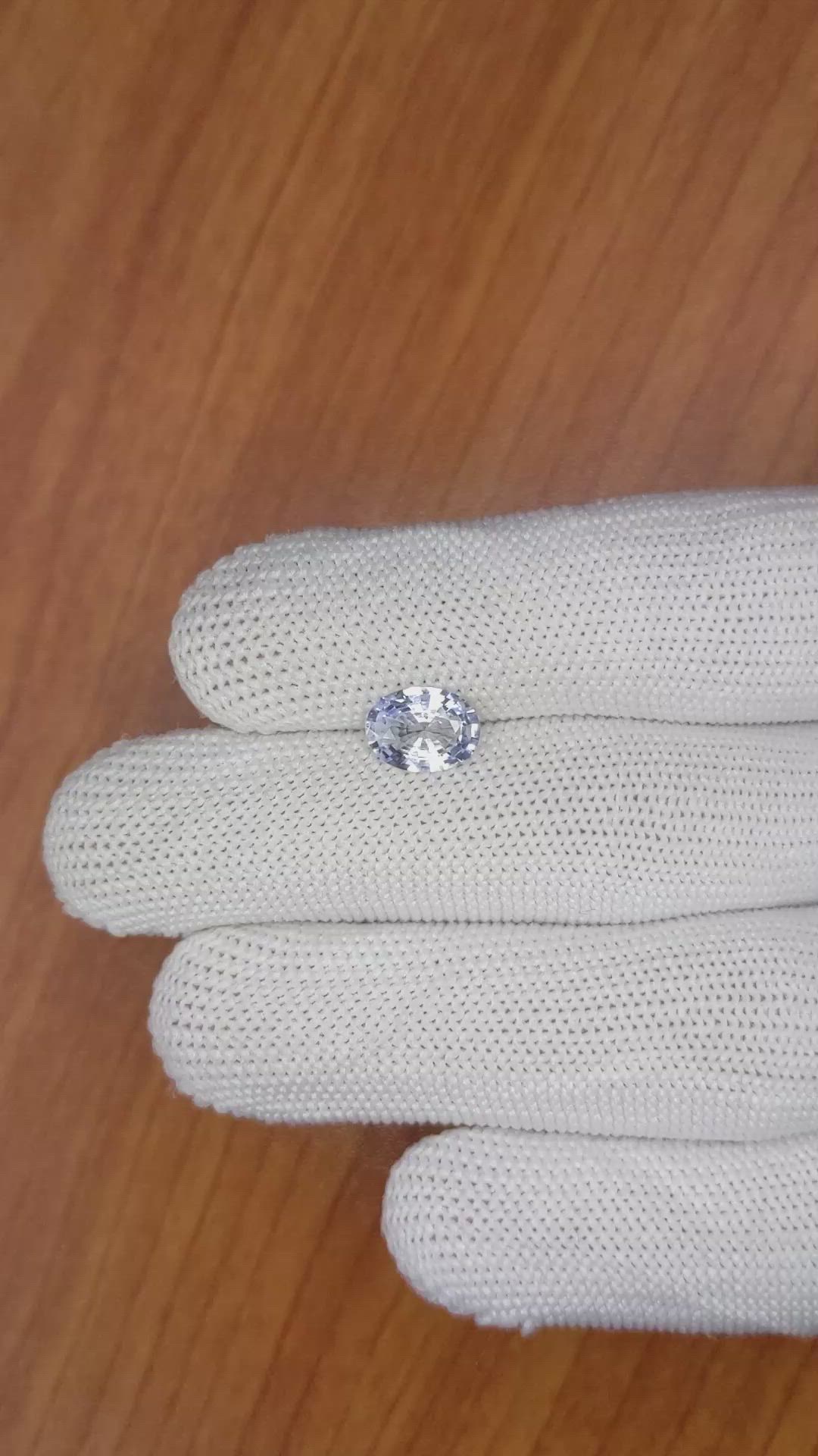 1.69 Ct. Blue Sapphire from Ceylon (Sri Lanka) Size Video
