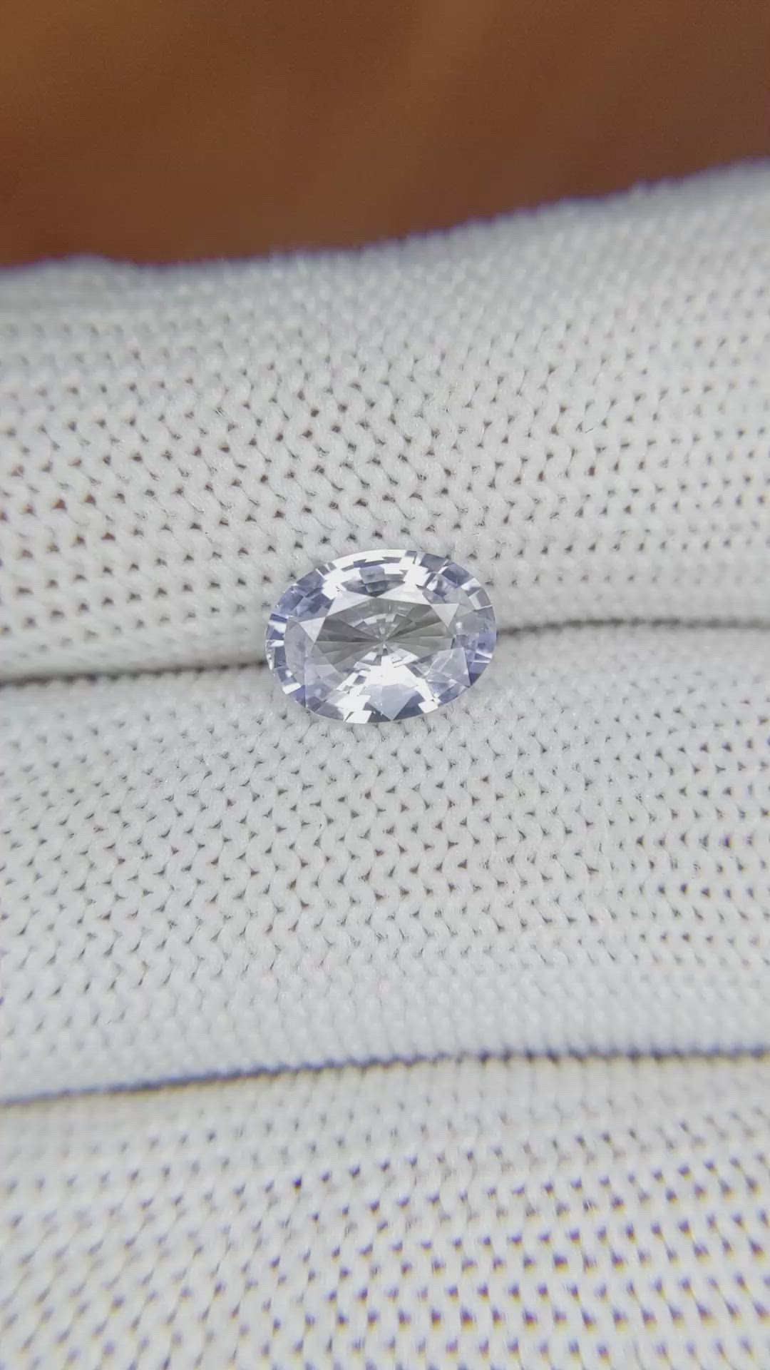 1.69 Ct. Blue Sapphire from Ceylon (Sri Lanka) Size Video