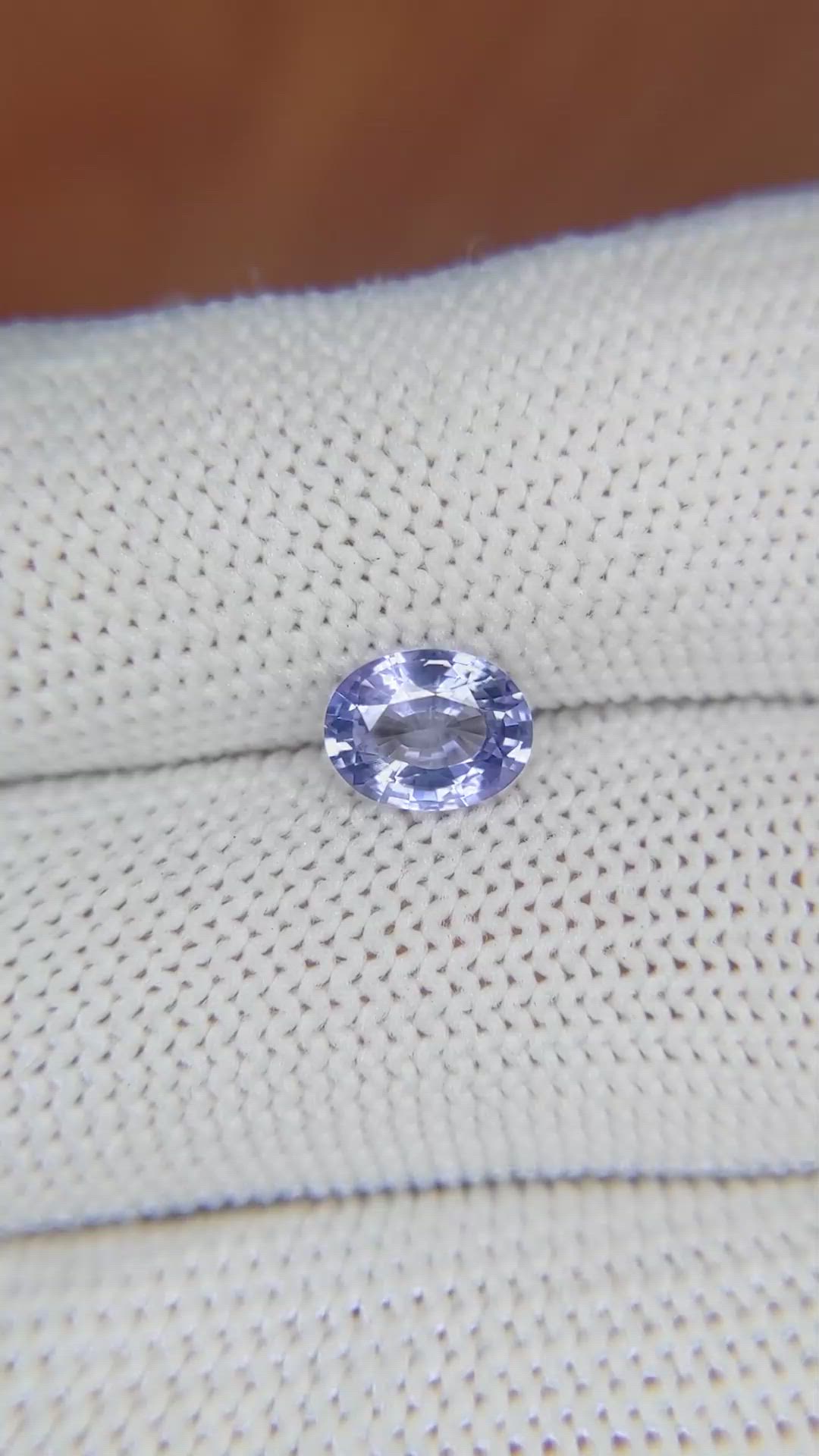 1.25 Ct. Blue Sapphire from Ceylon (Sri Lanka) Size Video