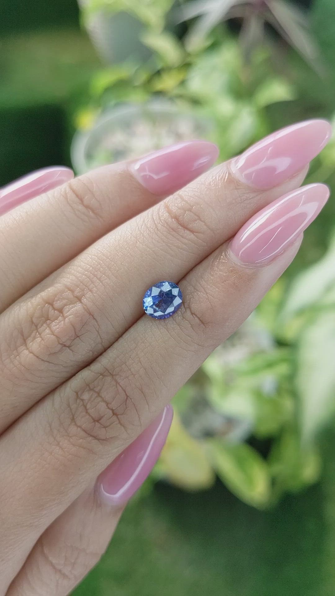 1.33 Ct. Blue Sapphire from Ceylon (Sri Lanka) Size Video