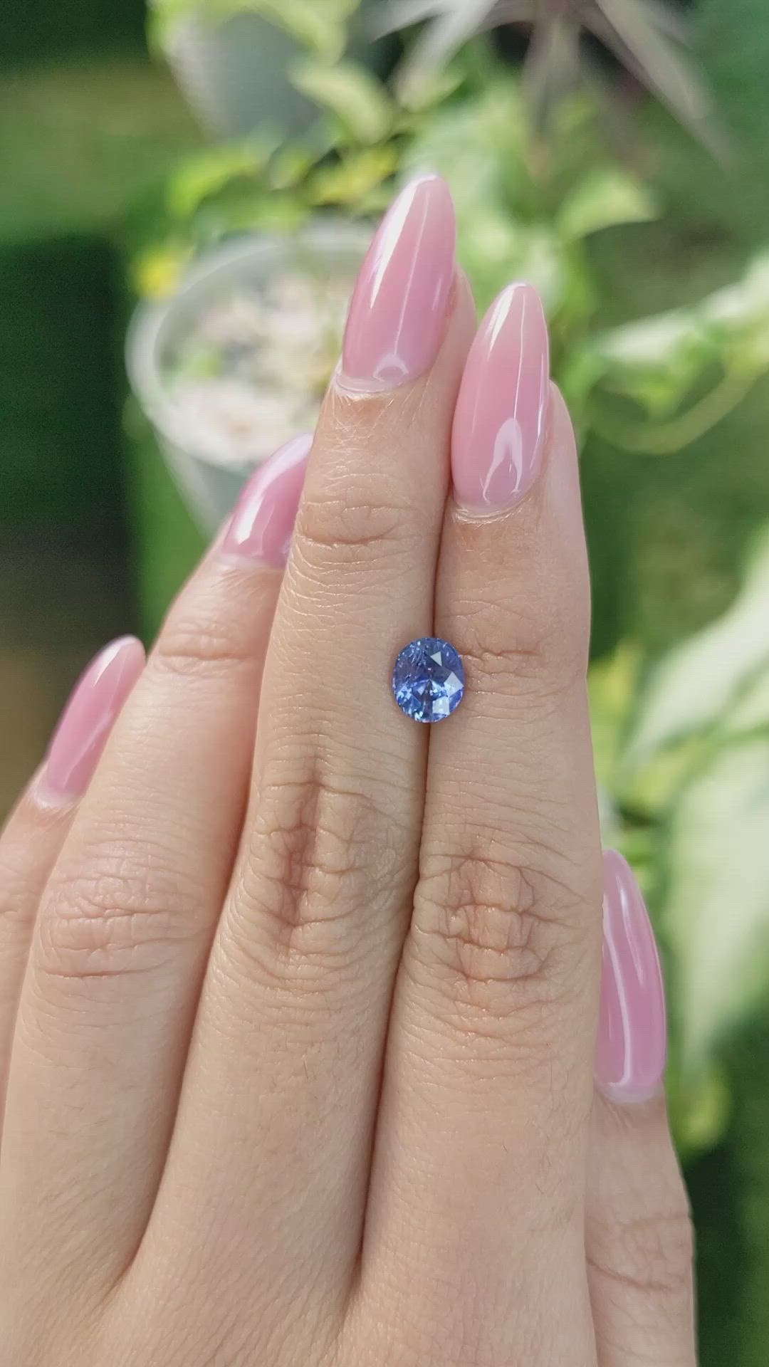 1.33 Ct. Blue Sapphire from Ceylon (Sri Lanka) Size Video