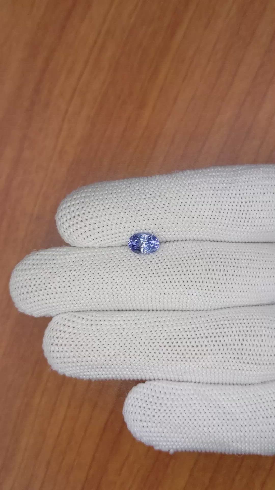 1.31 Ct. Blue Sapphire from Ceylon (Sri Lanka) Size Video