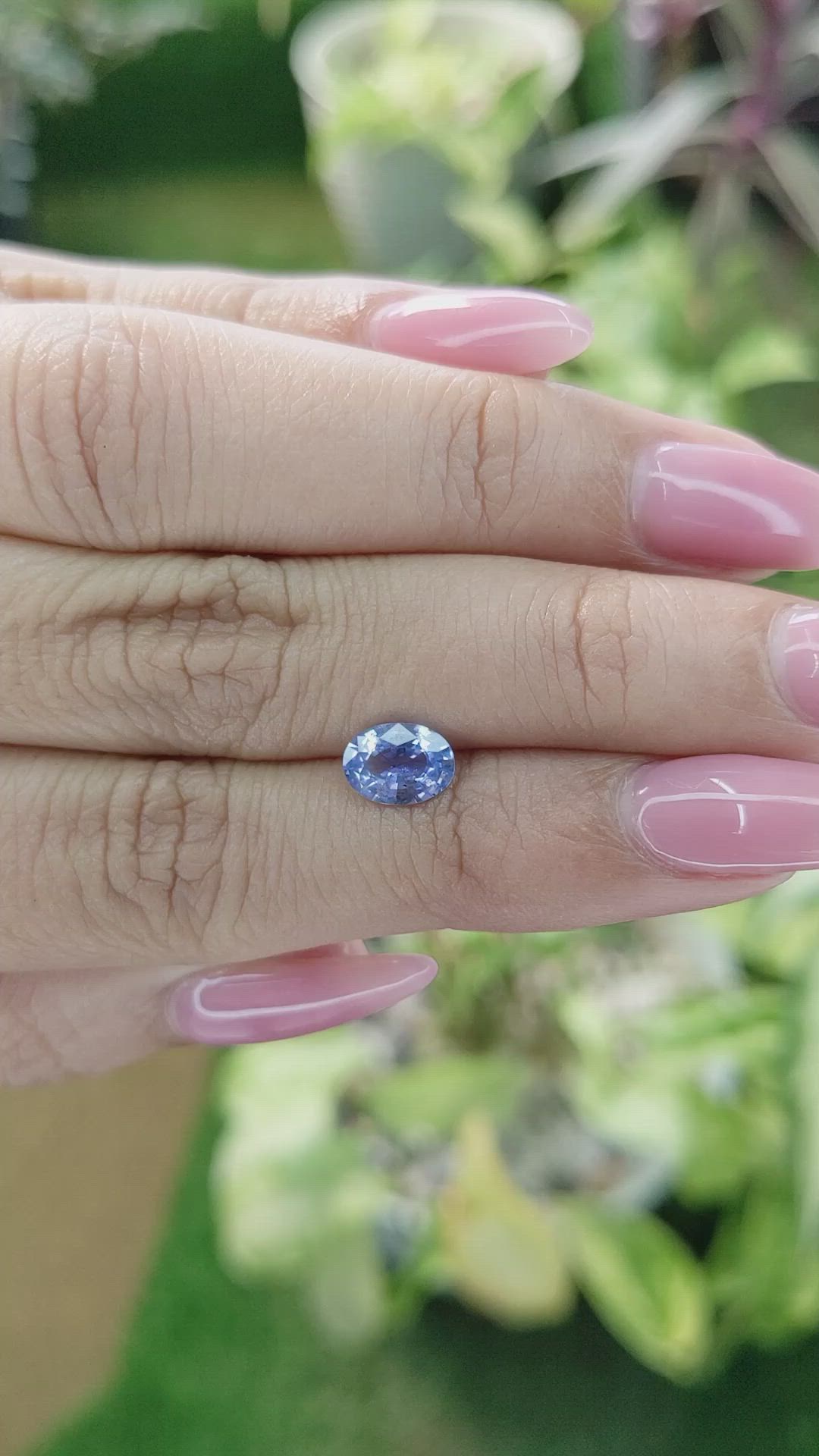 1.06 Ct. Blue Sapphire from Ceylon (Sri Lanka) Size Video