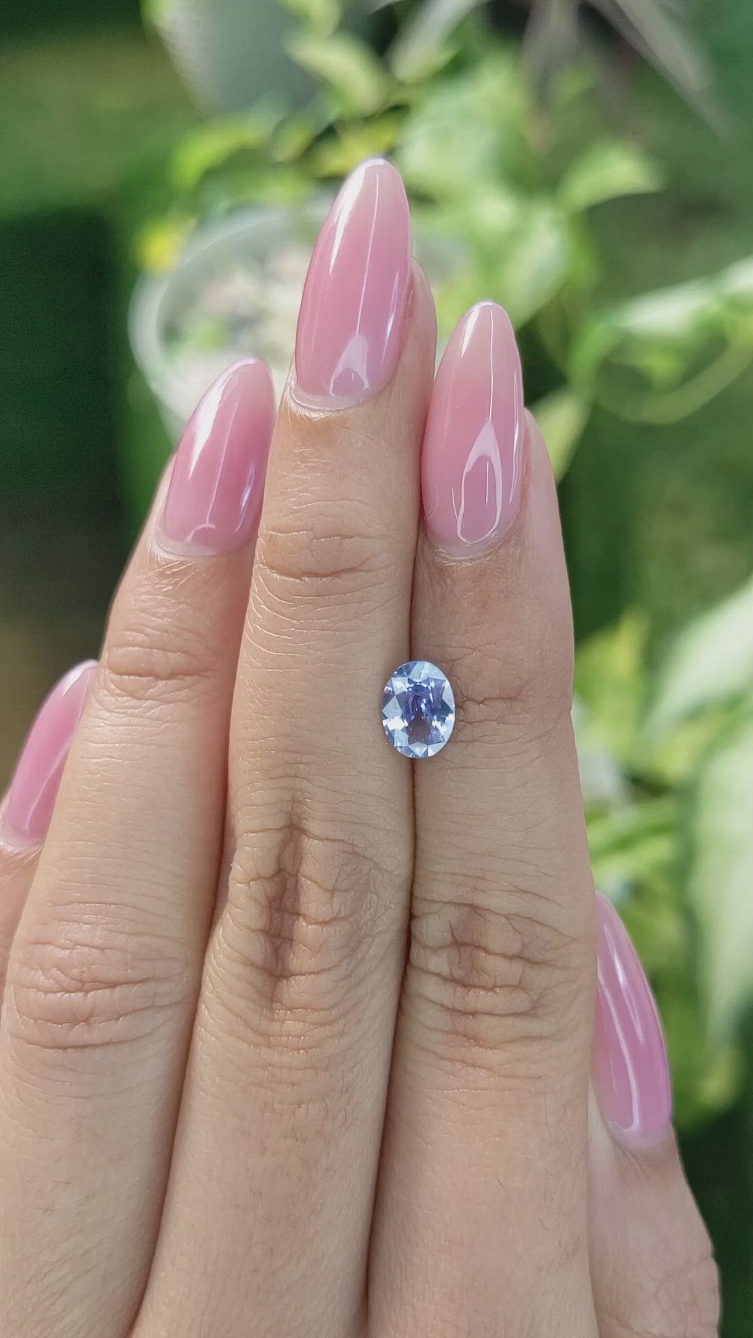 1.06 Ct. Blue Sapphire from Ceylon (Sri Lanka) Size Video