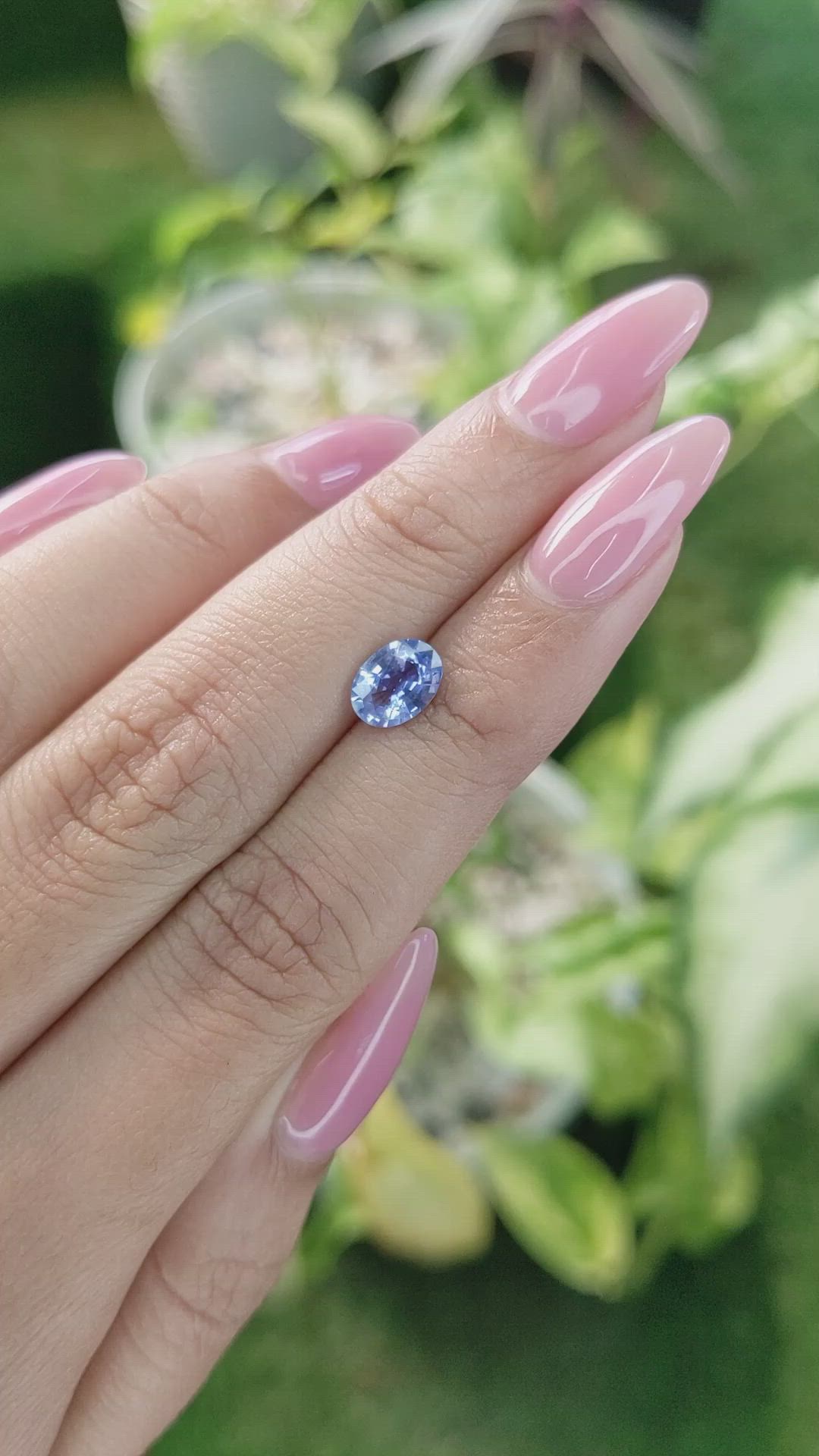 1.06 Ct. Blue Sapphire from Ceylon (Sri Lanka) Size Video