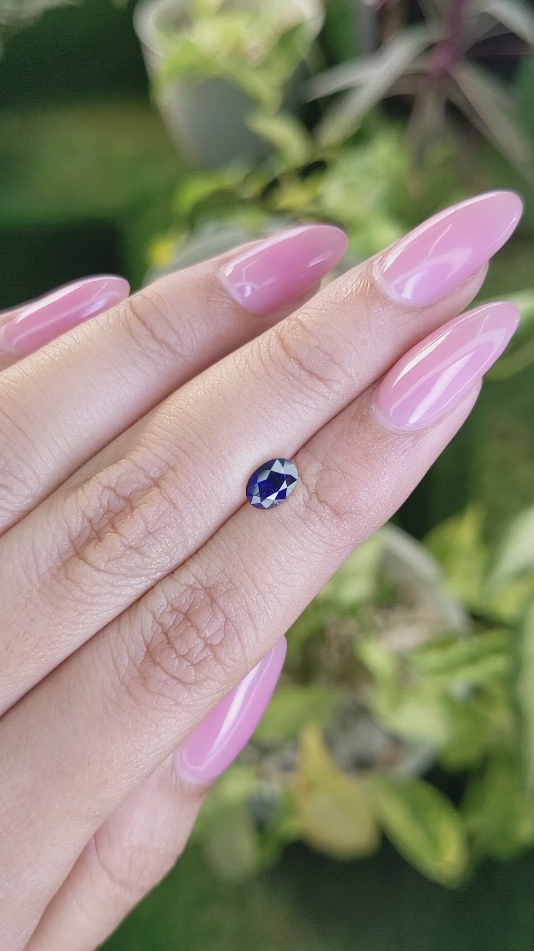 1.13 Ct. Blue Sapphire from Ceylon (Sri Lanka) Size Video