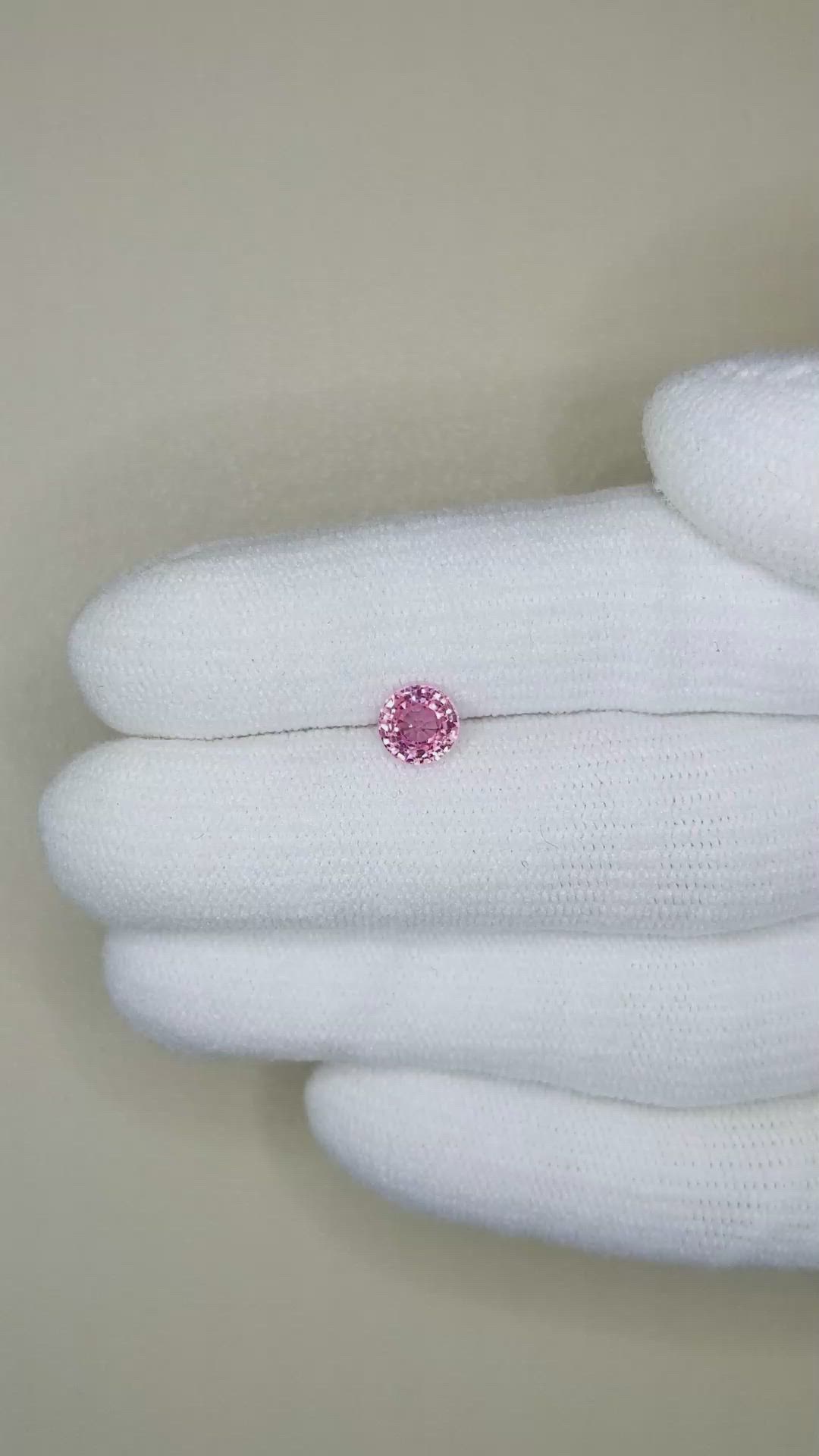 0.94 Ct. Pink Sapphire from Ceylon (Sri Lanka) Size Video