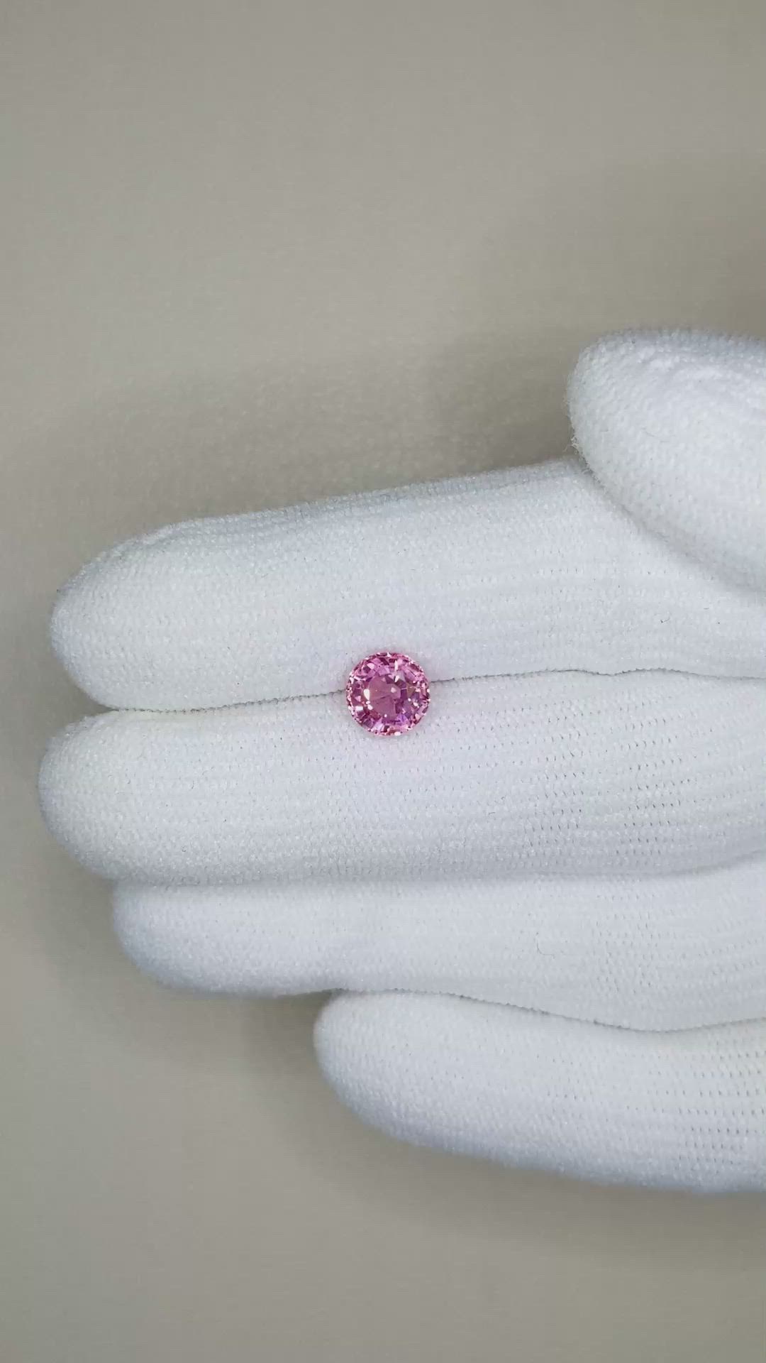 1.38 Ct. Pink Sapphire from Ceylon (Sri Lanka) Size Video