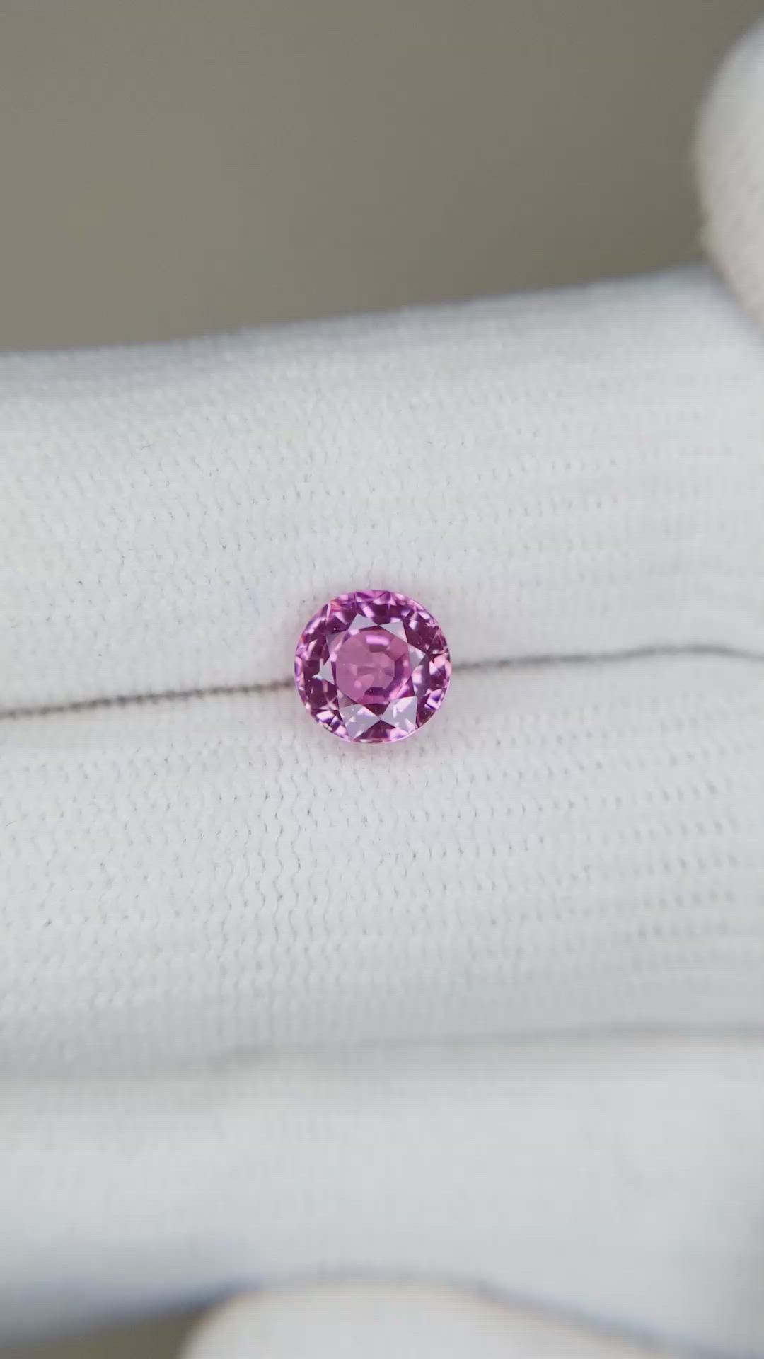 1.38 Ct. Pink Sapphire from Ceylon (Sri Lanka) Size Video