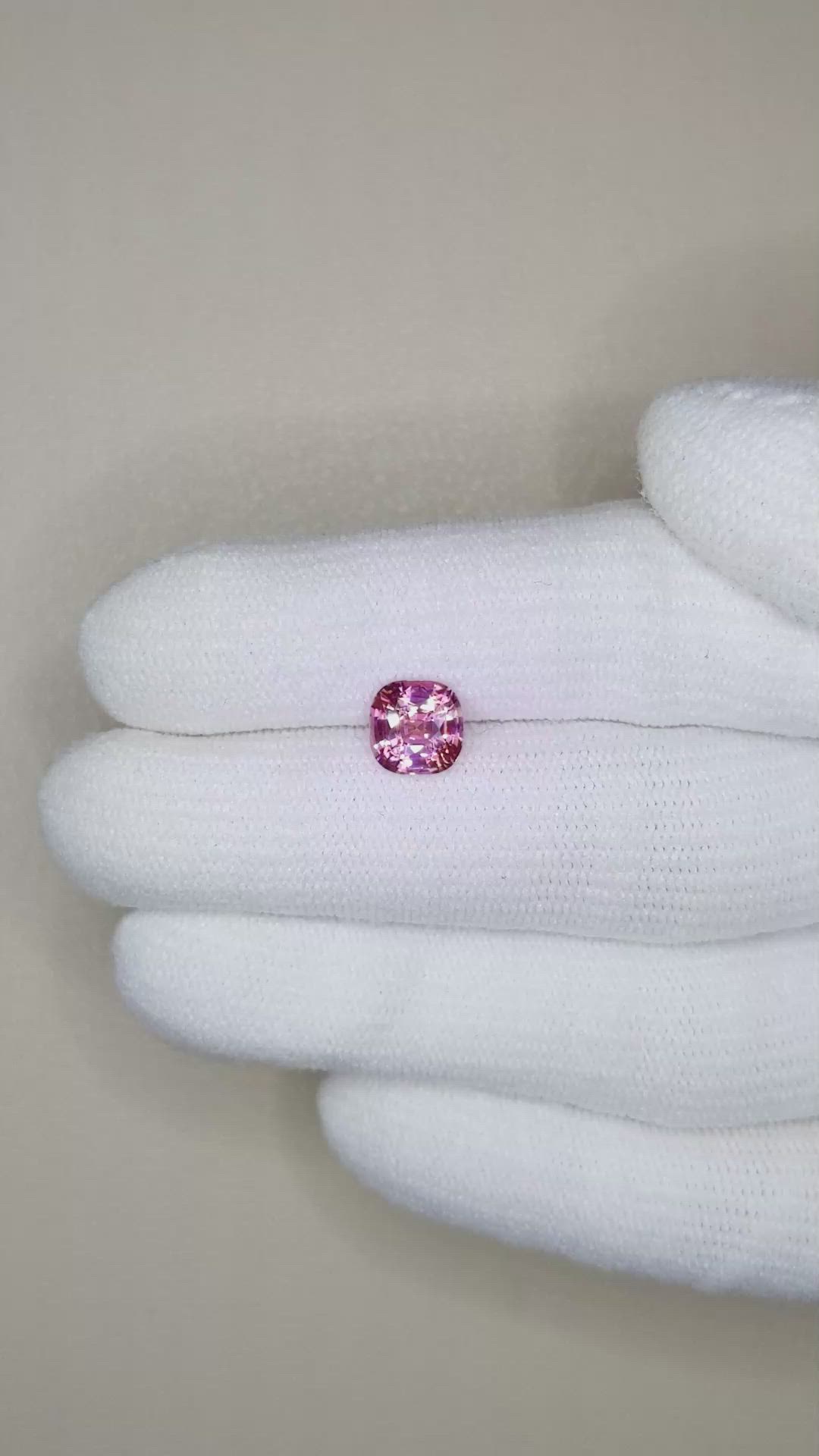 1.62 Ct. Pink Sapphire from Ceylon (Sri Lanka) Size Video