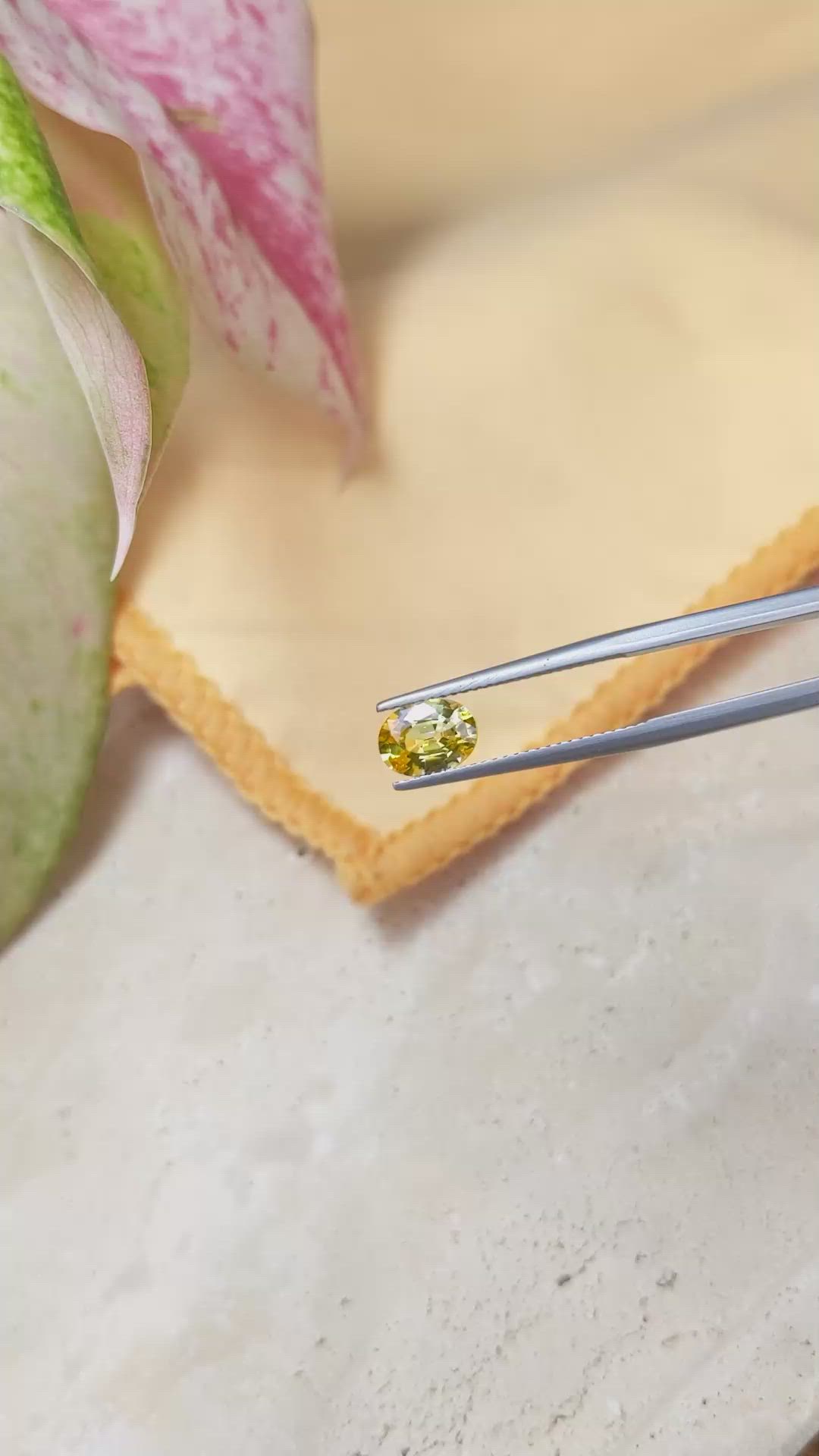 1.68 Ct. Yellow Sapphire from Ceylon (Sri Lanka) Size Video