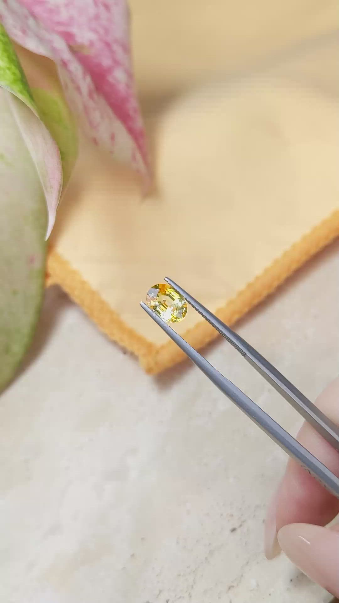 1.68 Ct. Yellow Sapphire from Ceylon (Sri Lanka) Size Video