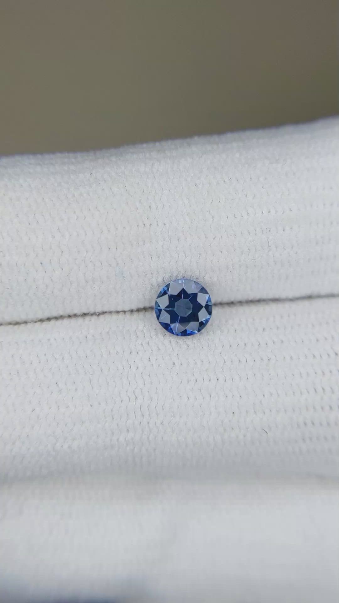 0.56 Ct. Blue Sapphire from Ceylon (Sri Lanka) Size Video