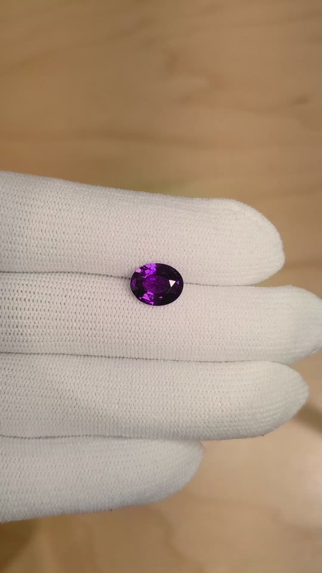 2.60 Ct. Color Change Sapphire from Ceylon (Sri Lanka) Size Video