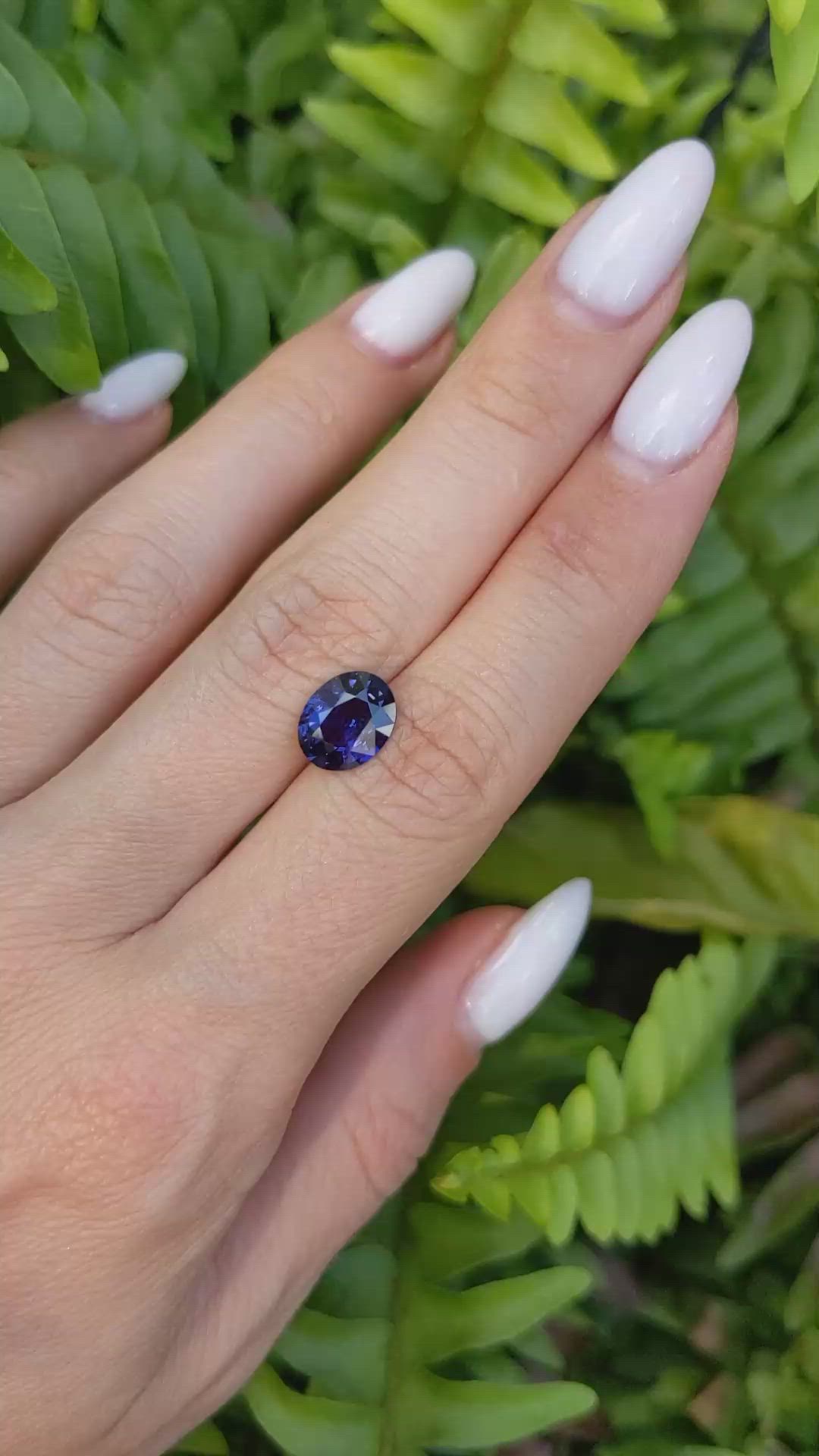 2.60 Ct. Color Change Sapphire from Ceylon (Sri Lanka) Size Video