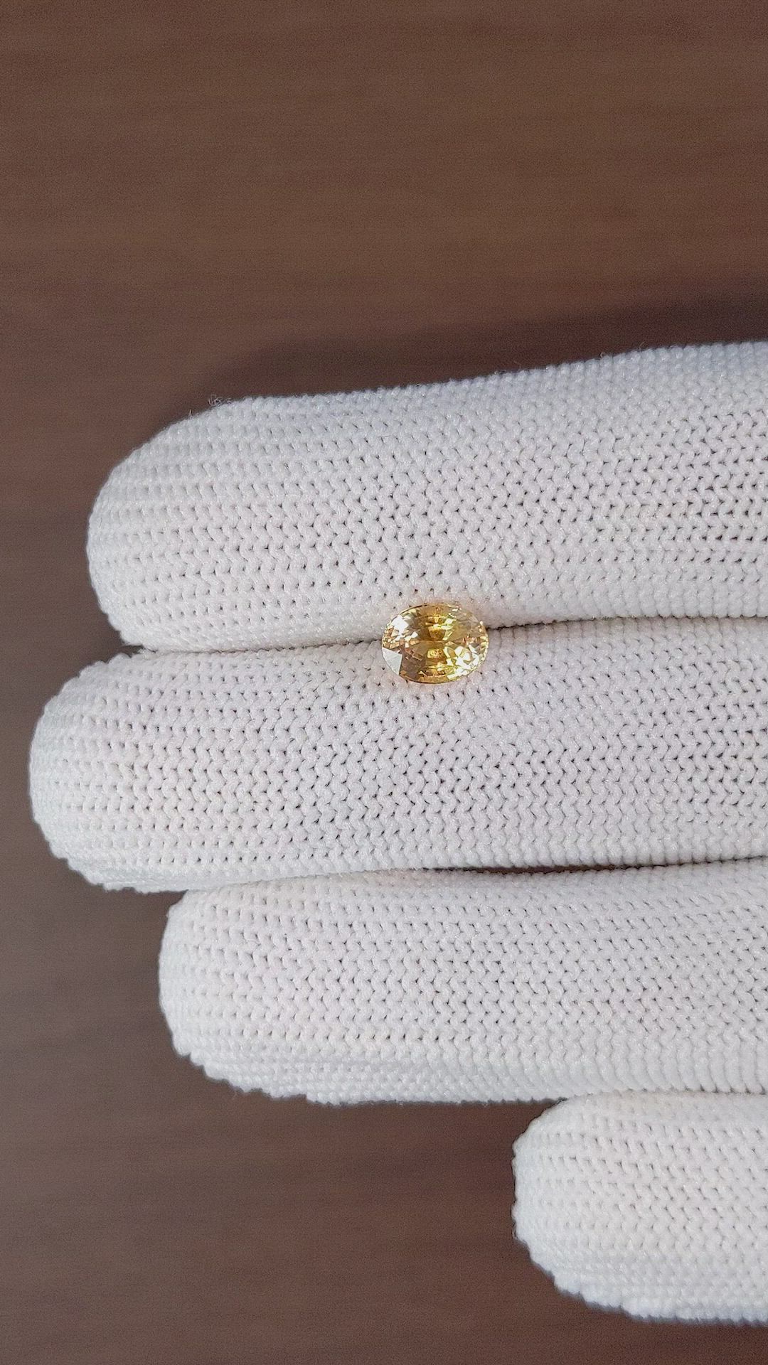 1.37 Ct. Peach Sapphire from Madagascar Size Video