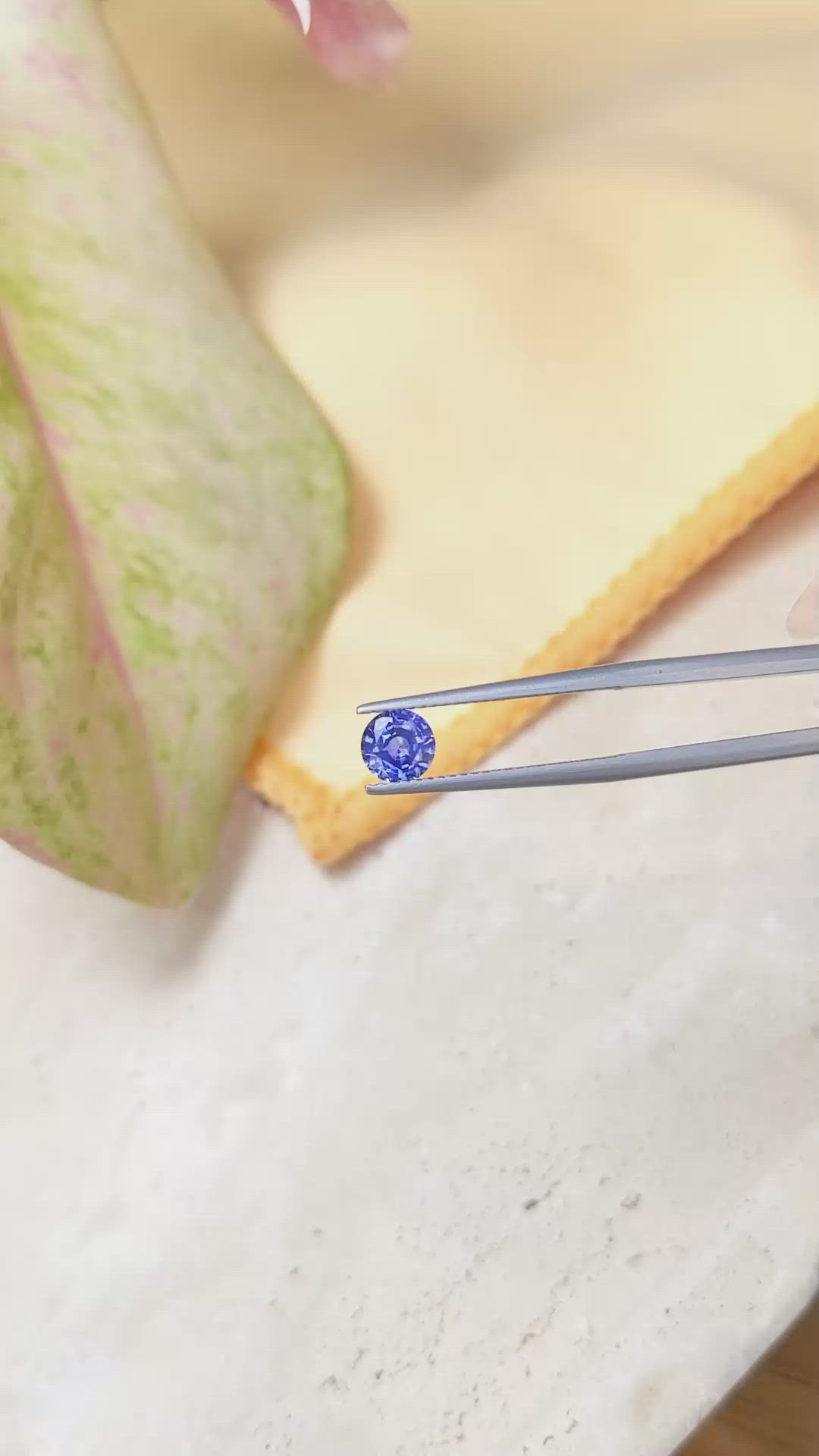 0.90 Ct. Blue Sapphire from Ceylon (Sri Lanka) Size Video