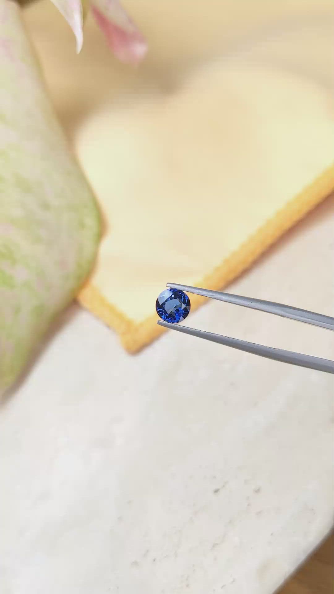 1.02 Ct. Blue Sapphire from Ceylon (Sri Lanka) Size Video