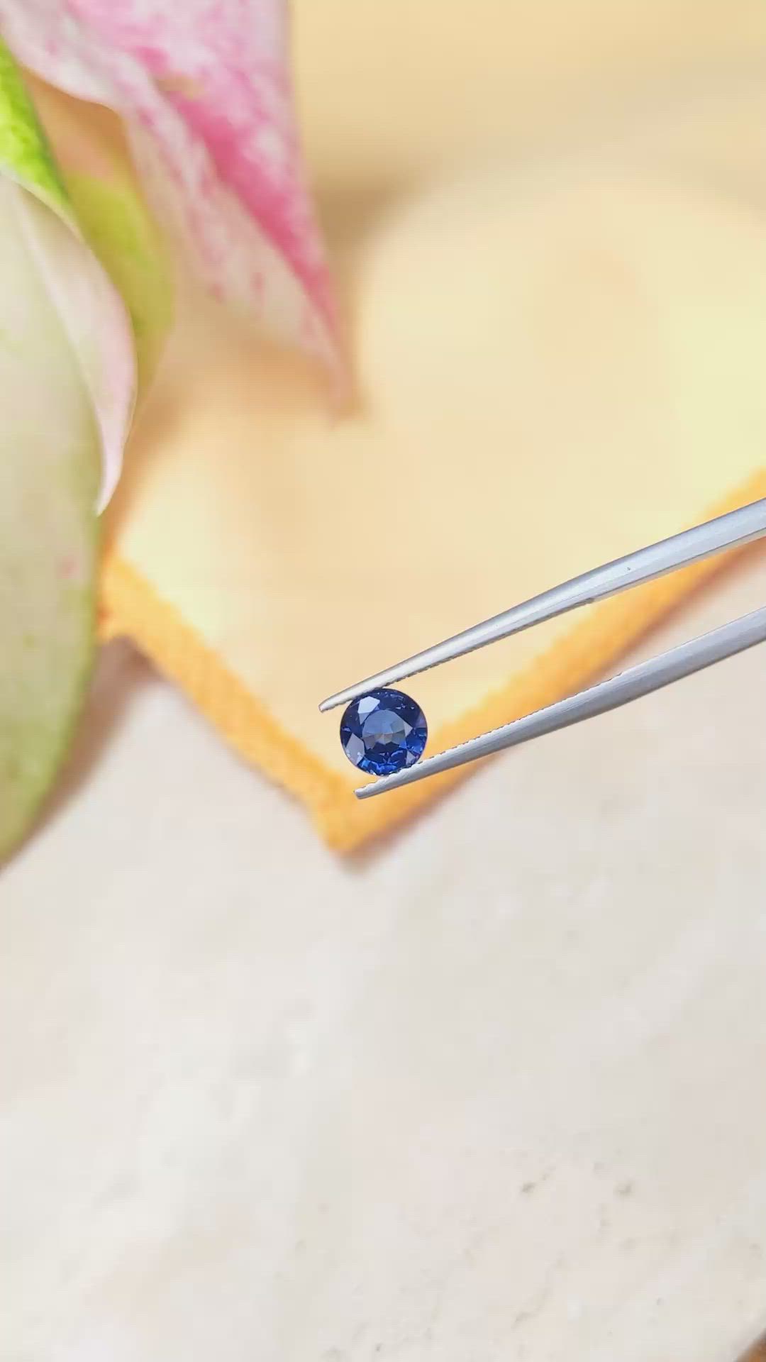 1.26 Ct. Blue Sapphire from Ceylon (Sri Lanka) Size Video